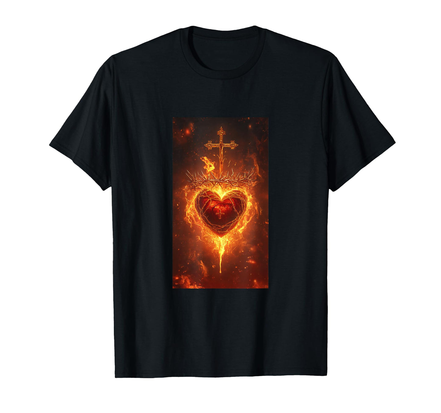 Gothic Cross Grunge Aesthetic Y2K Goth T-Shirt - Custom Art Print Unisex - T-Shirt, Sweatshirt, Hoodie