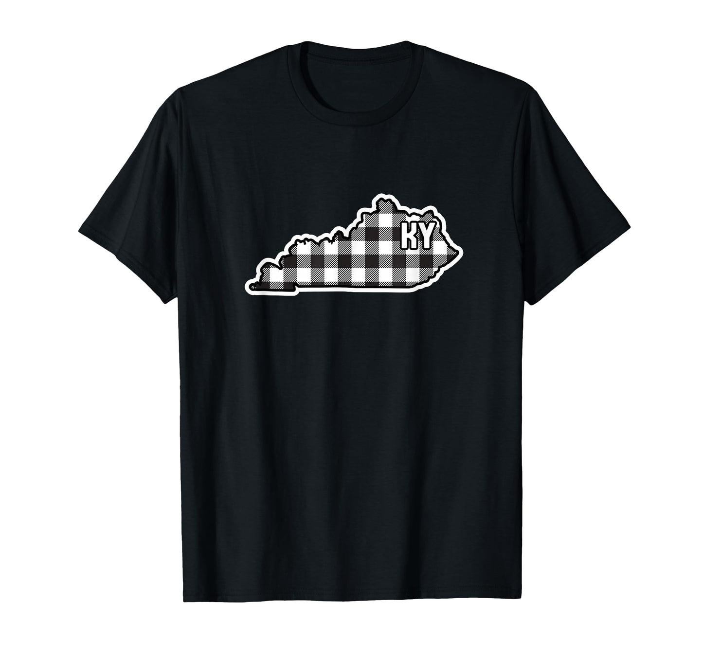 Kentucky Gingham Plaid Checkered T-Shirt - Fun Novelty Design for Adults - T-Shirt, Sweatshirt, Hoodie