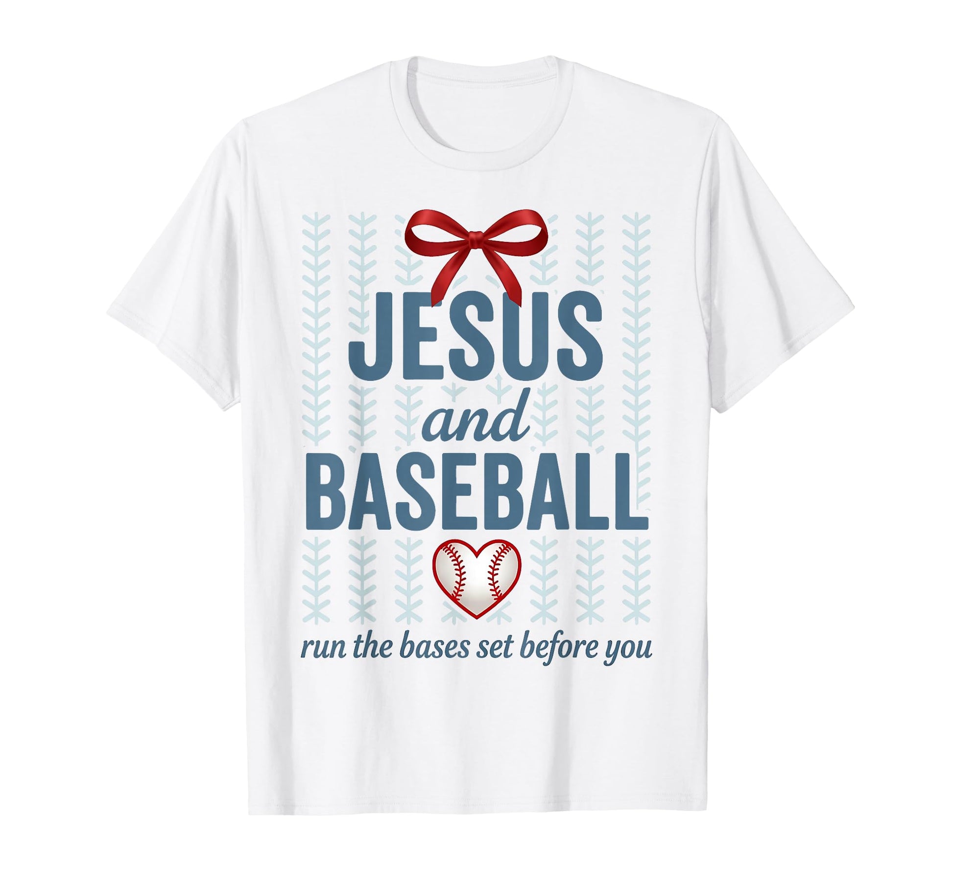 Jesus And Baseball Runs Bases Set T-Shirt - Graphic Print Men Women - T-Shirt, Sweatshirt, Hoodie