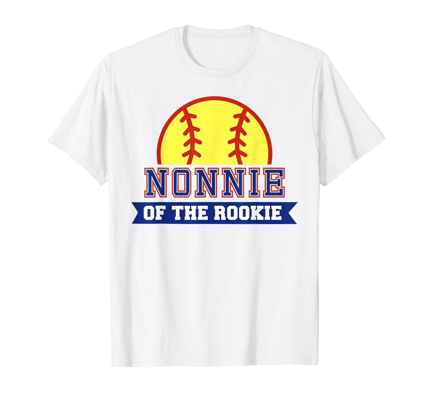 Nonnie Rookie 1St Birthday Softball T-Shirt - Trendy Graphic Men Women - T-Shirt, Sweatshirt, Hoodie