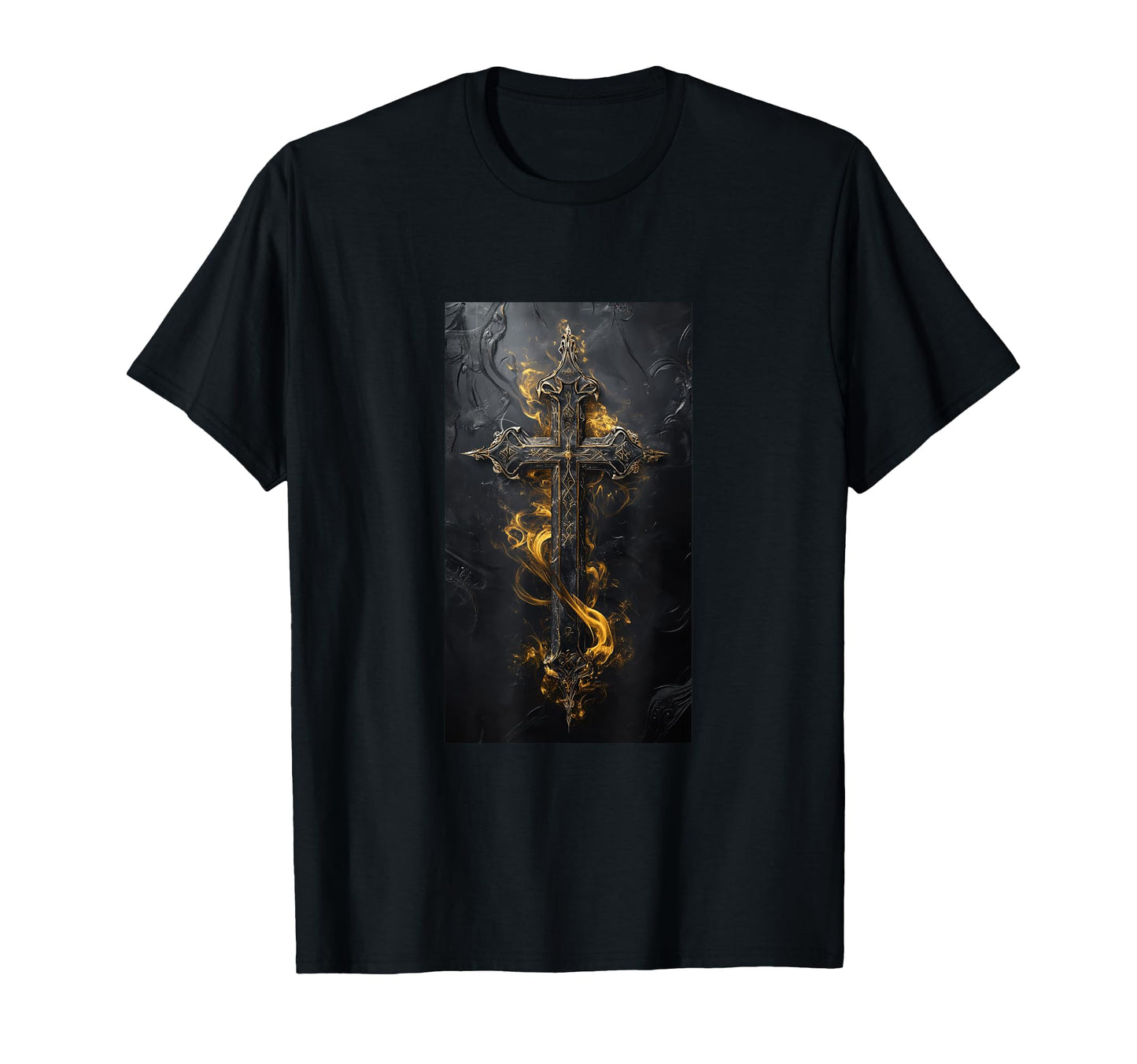 Gothic Cross Grunge Aesthetic Y2K T-Shirt - Fun Novelty Design for Adults - T-Shirt, Sweatshirt, Hoodie