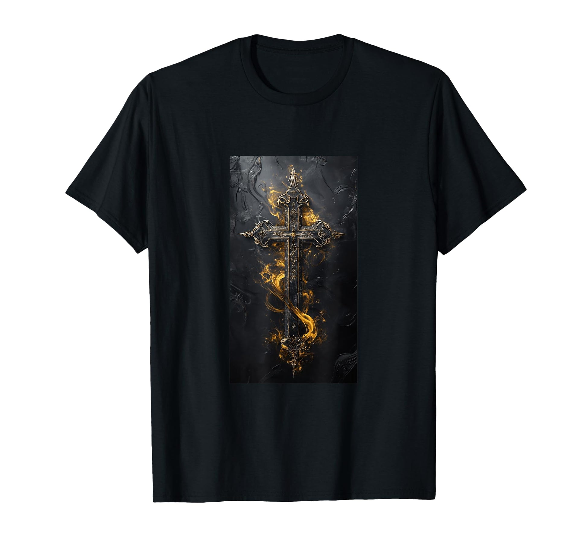 Gothic Cross Grunge Aesthetic Y2K T-Shirt - Fun Novelty Design for Adults - T-Shirt, Sweatshirt, Hoodie