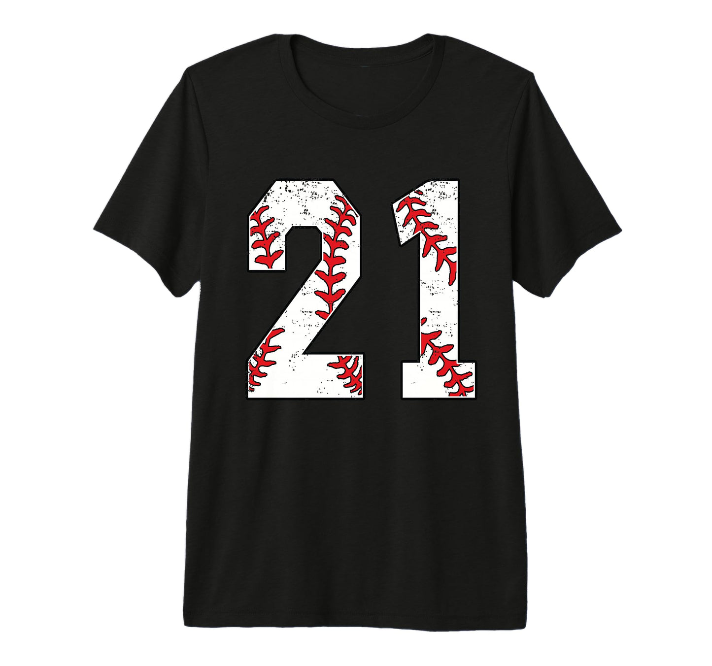 Number 21 Baseball 21 Jersey Number T-Shirt - Aesthetic Graphic for Adults - T-Shirt, Sweatshirt, Hoodie