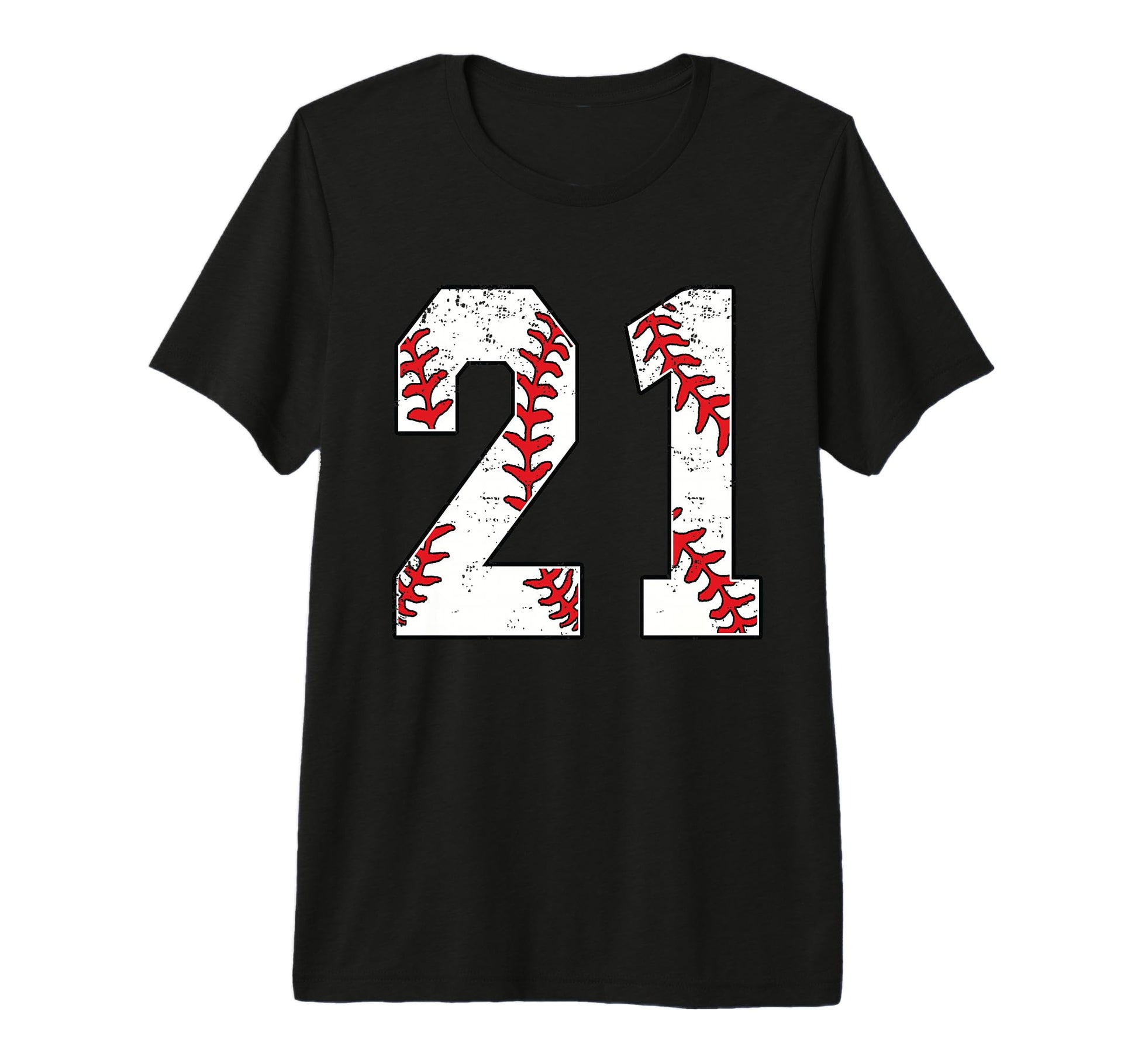 Number 21 Baseball 21 Jersey Number T-Shirt - Aesthetic Graphic for Adults - T-Shirt, Sweatshirt, Hoodie