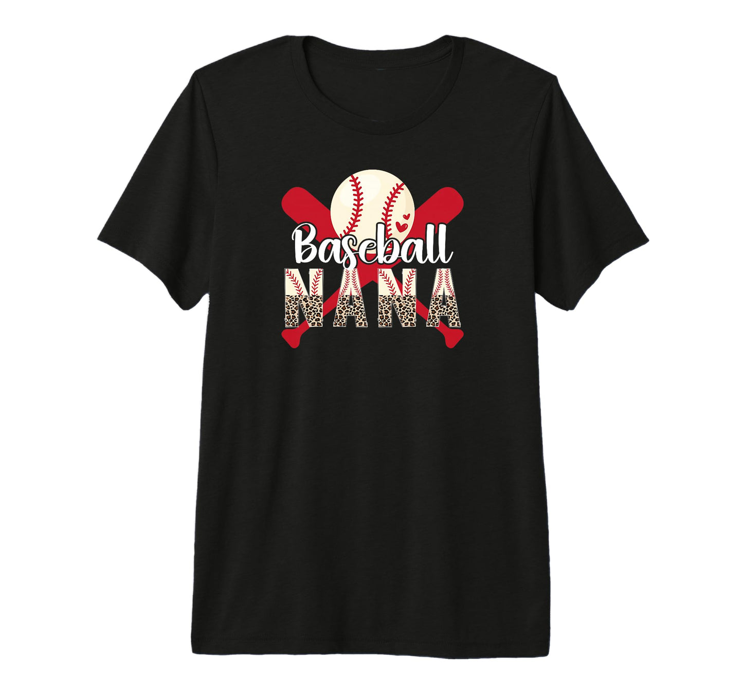 Baseball Nana Leopard Nana Baseball T-Shirt - Aesthetic Graphic Men Women - T-Shirt, Sweatshirt, Hoodie
