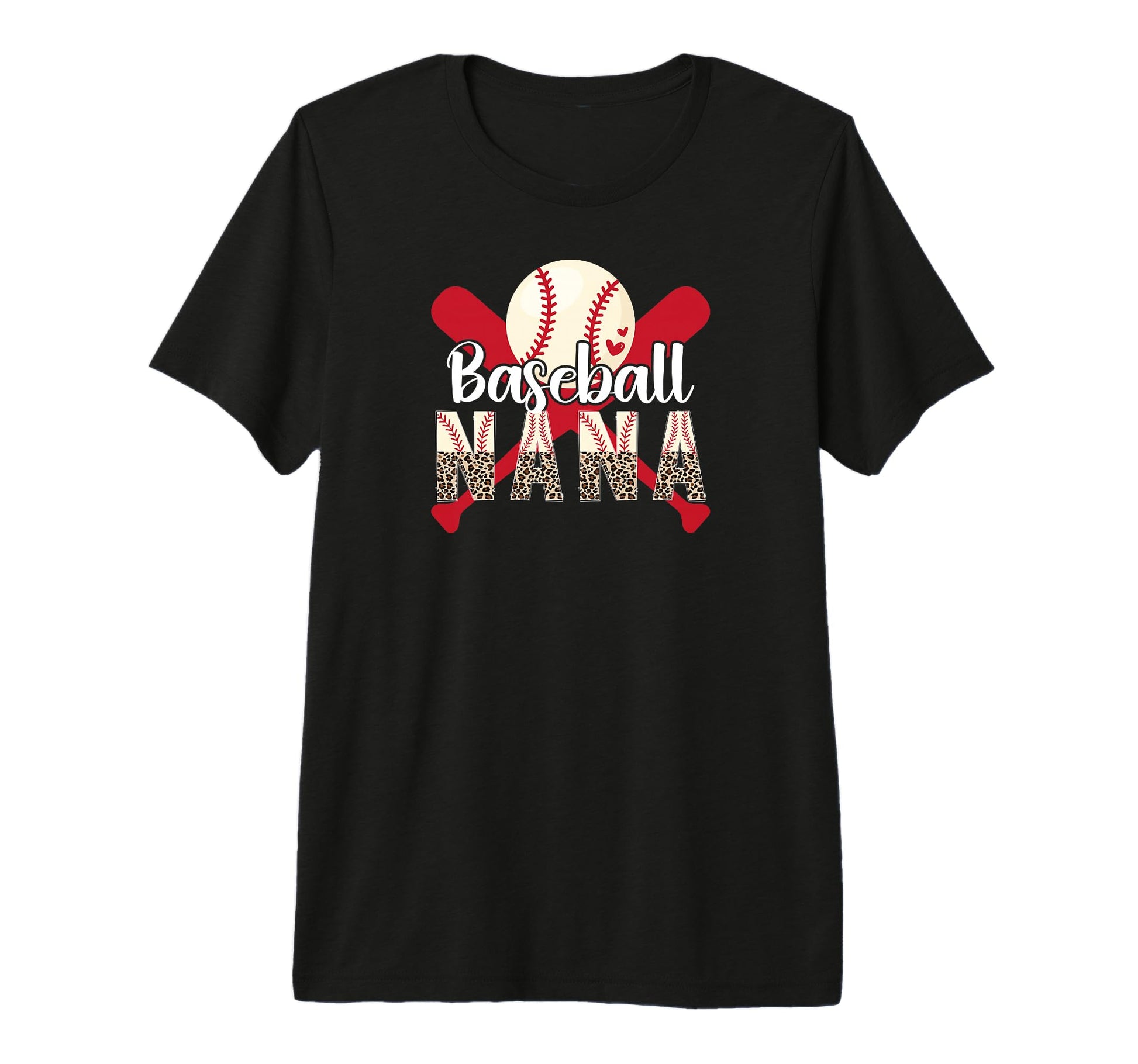 Baseball Nana Leopard Nana Baseball T-Shirt - Aesthetic Graphic Men Women - T-Shirt, Sweatshirt, Hoodie
