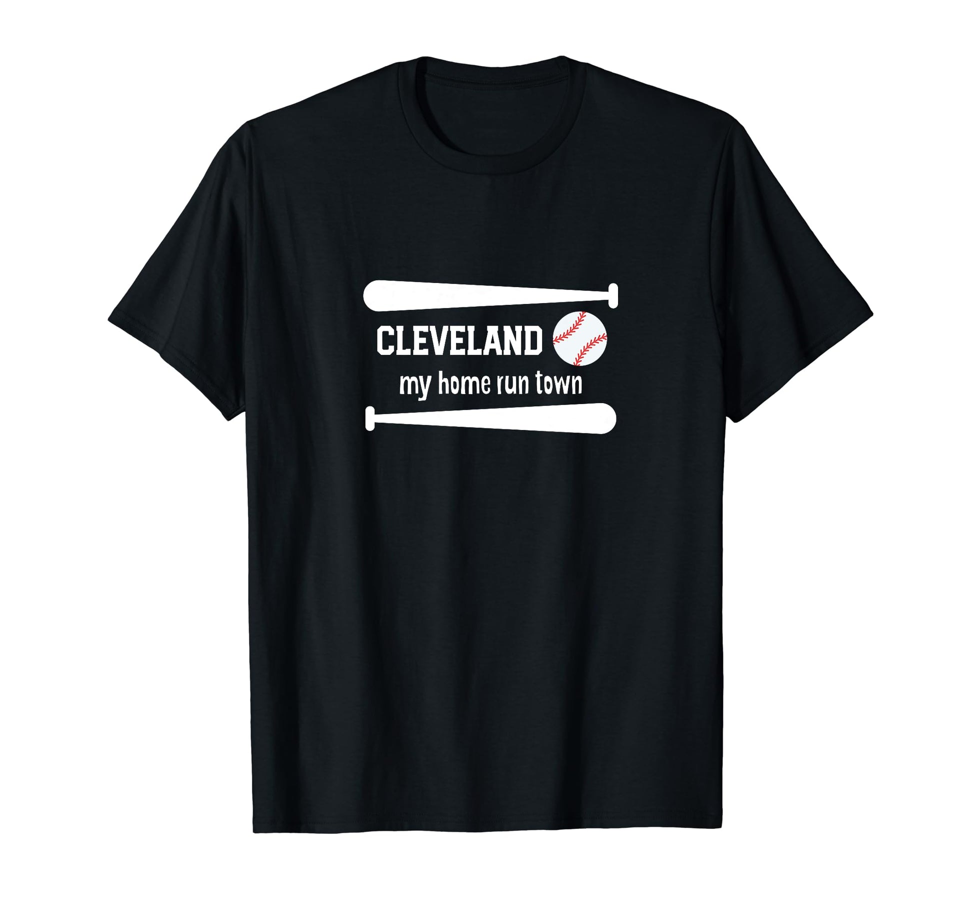 My Home Run Town Cleveland Baseball T-Shirt - Unique Graphic Unisex - T-Shirt, Sweatshirt, Hoodie