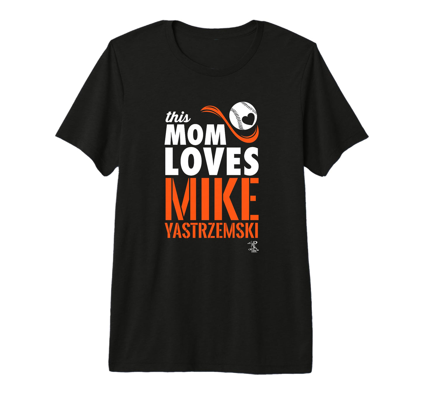 Mike Yastrzemski This Mom Loves Tri Blend T-Shirt - Minimalist Print Unisex - T-Shirt, Sweatshirt, Hoodie