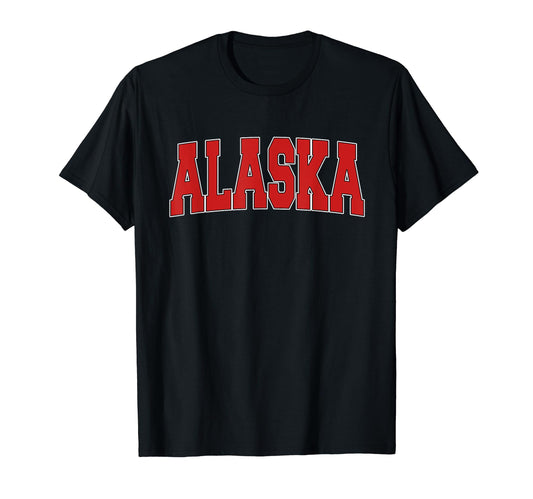 Alaska Usa State Ak Varsity Sports T-Shirt - Novelty Apparel Unisex - T-Shirt, Sweatshirt, Hoodie