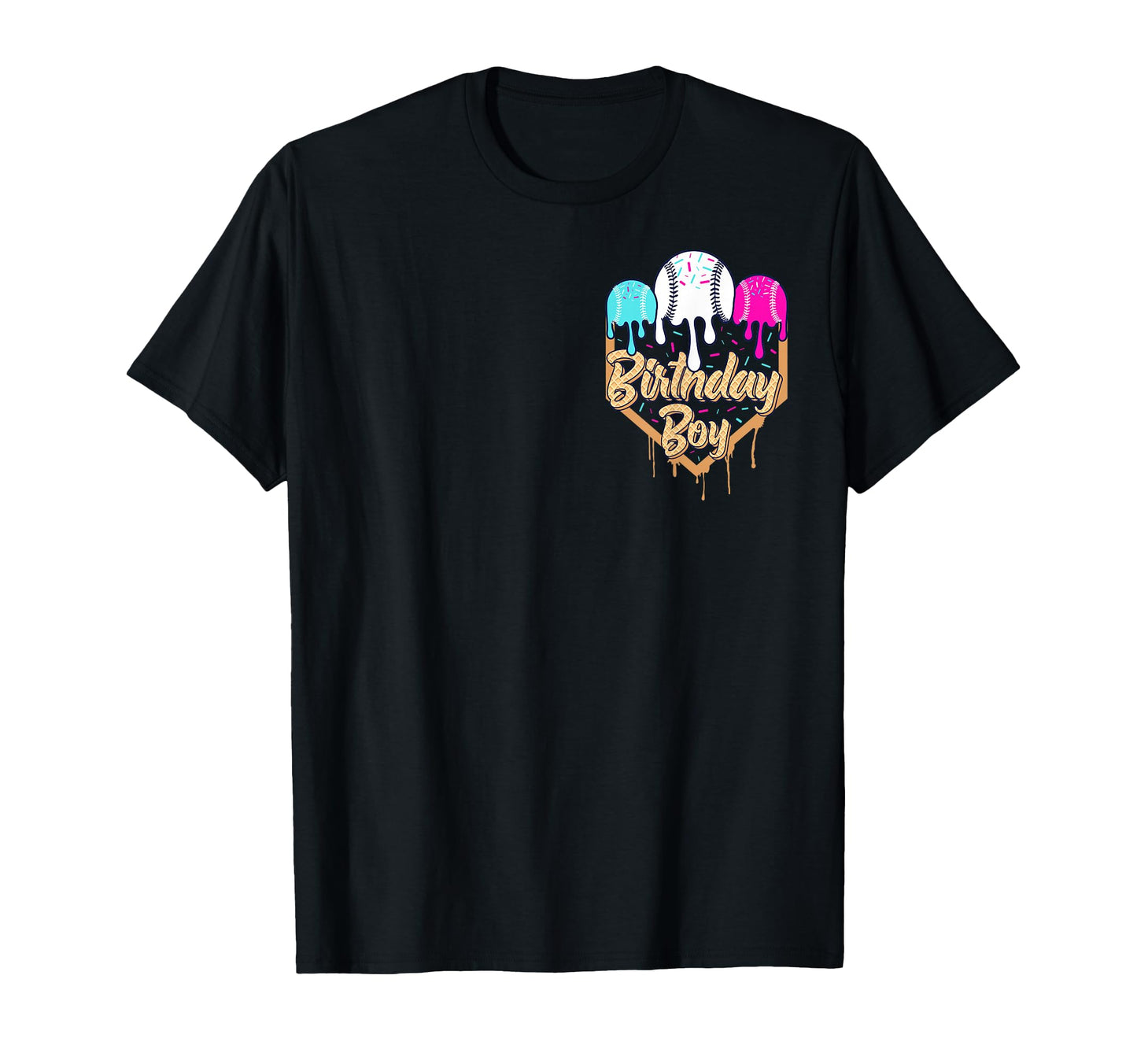 10Th Birthday Baseball Ice Cream T-Shirt - Aesthetic Graphic for Adults - T-Shirt, Sweatshirt, Hoodie