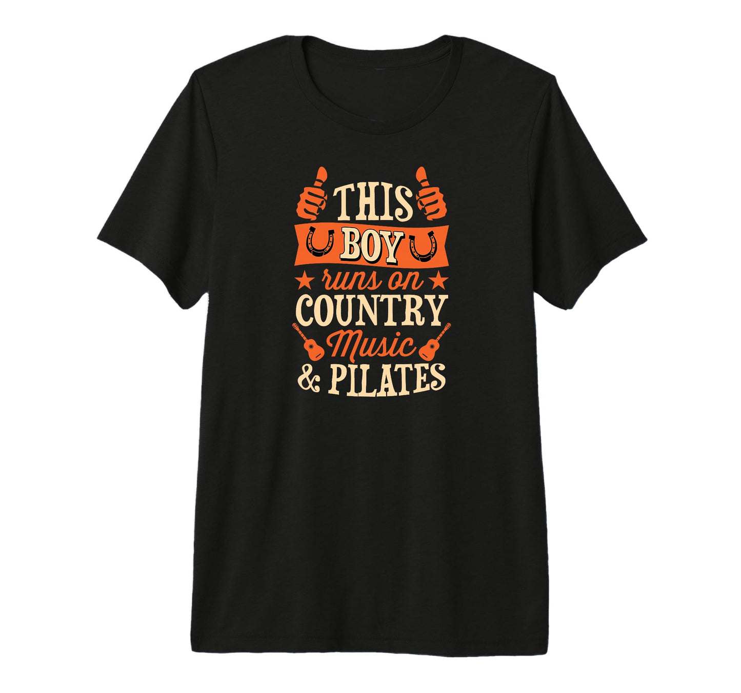 This Runs Country Music And Pilates Tri T-Shirt - Streetwear Style Unisex - T-Shirt, Sweatshirt, Hoodie