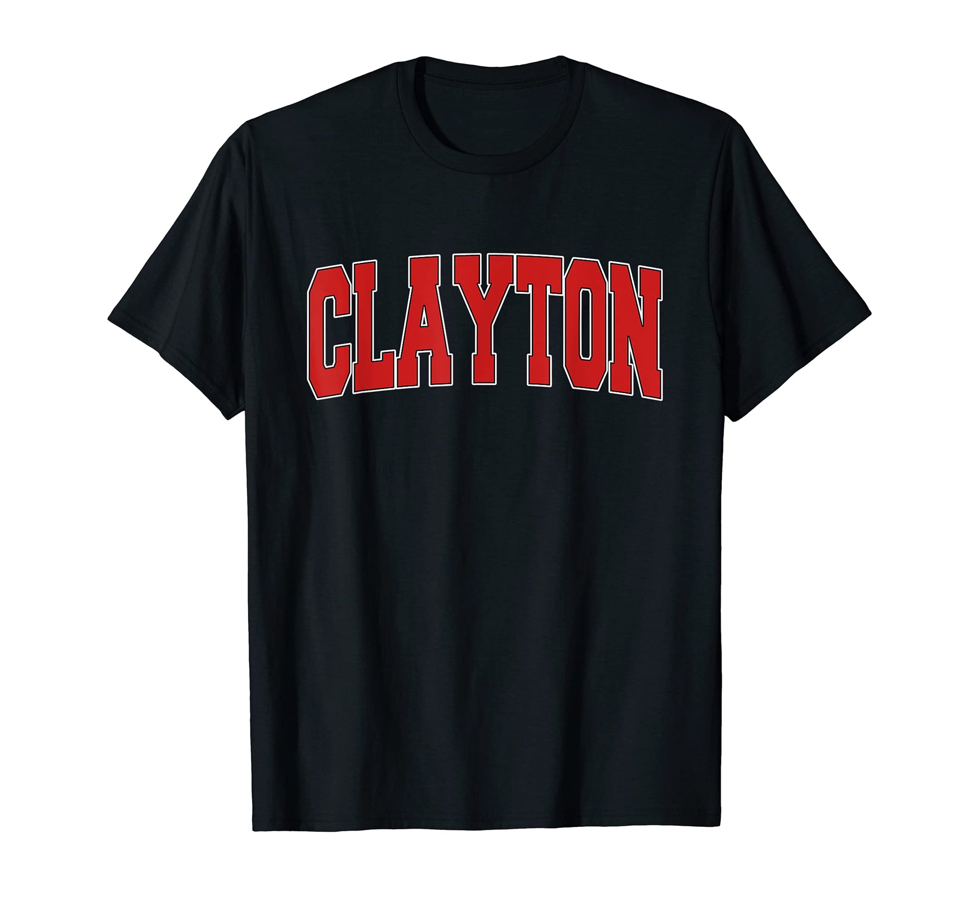 Clayton Nc North Carolina Varsity T-Shirt - Fun Novelty Design Men Women - T-Shirt, Sweatshirt, Hoodie