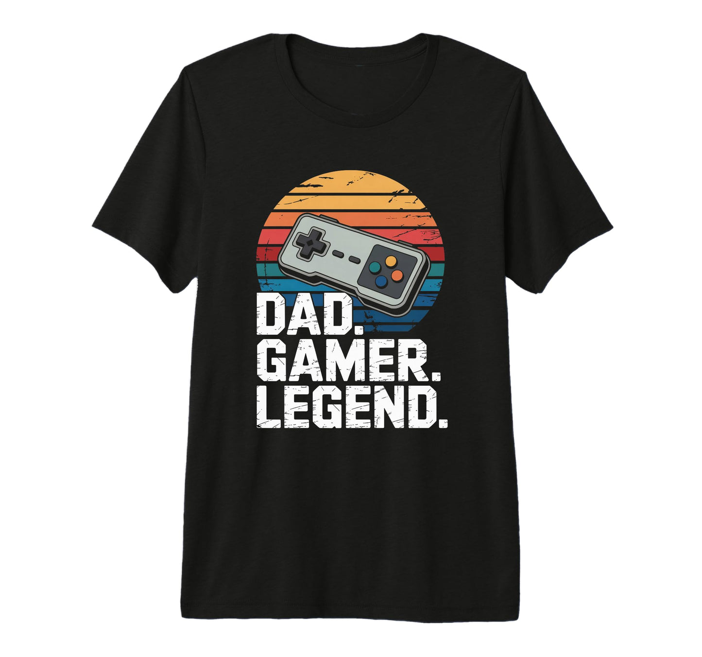 Mens Dad Gamer Legend Tri Blend T-Shirt - Graphic Print Unisex - T-Shirt, Sweatshirt, Hoodie