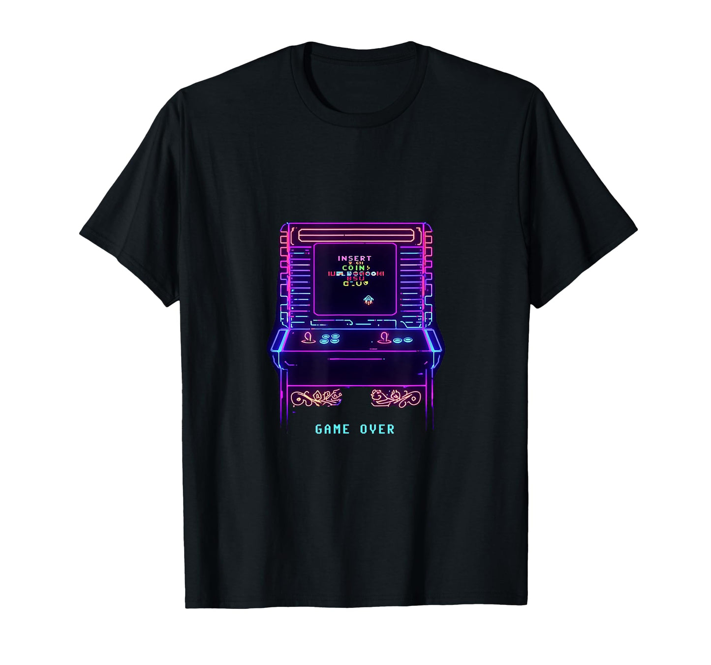 Gaming Arcade Game Over Play Player T-Shirt - Minimalist Print for Adults - T-Shirt, Sweatshirt, Hoodie