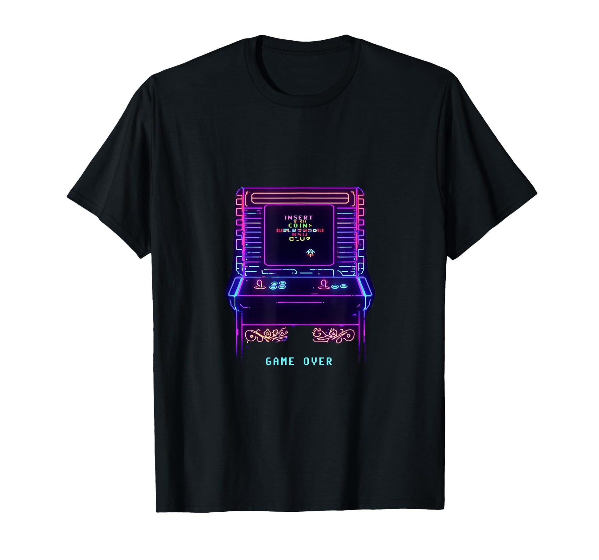 Gaming Arcade Game Over Play Player T-Shirt - Minimalist Print for Adults - T-Shirt, Sweatshirt, Hoodie