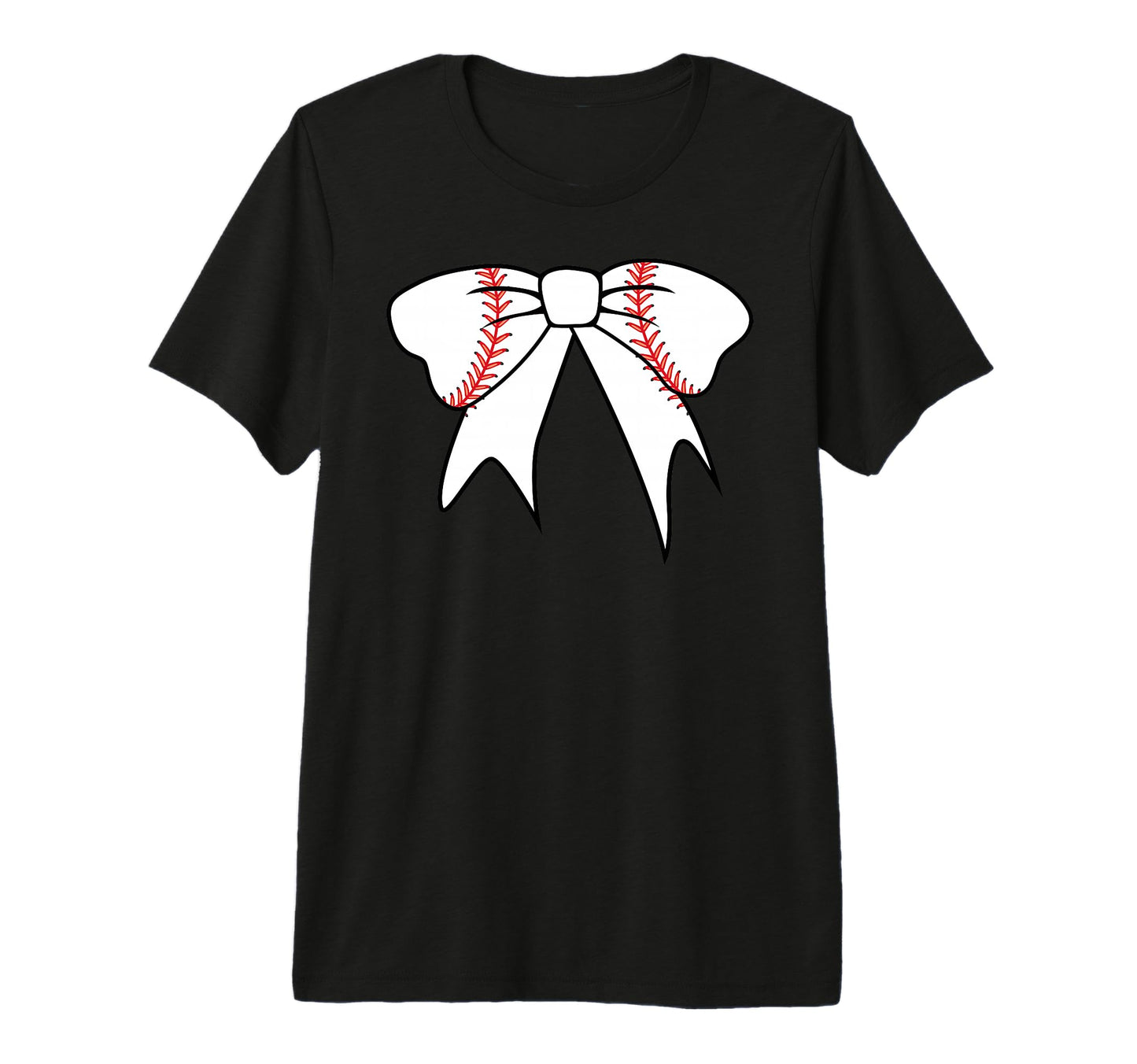 Baseball Mom Coquette Bow Baseball T-Shirt - Minimalist Print for Adults - T-Shirt, Sweatshirt, Hoodie