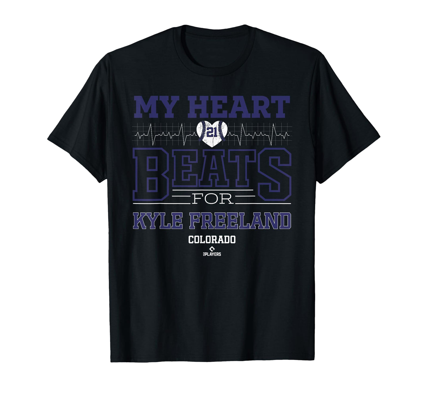 My Heart Beats Kyle Freeland Colorado T-Shirt - Minimalist Print Men Women - T-Shirt, Sweatshirt, Hoodie