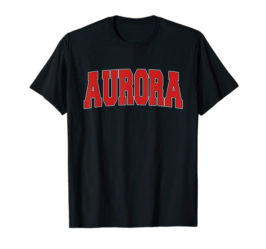 Aurora Mo Missouri Varsity Usa Sports T-Shirt - Trendy Graphic for Adults - T-Shirt, Sweatshirt, Hoodie