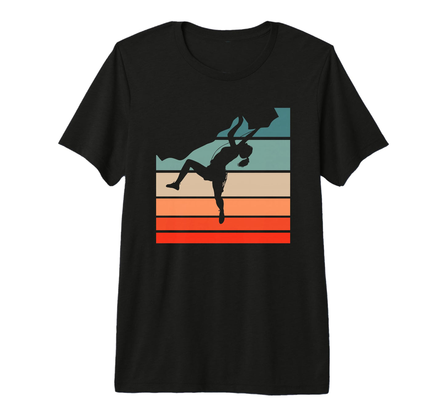 Striped Rock Climbing Bouldering T-Shirt - Casual Everyday Wear Men Women - T-Shirt, Sweatshirt, Hoodie