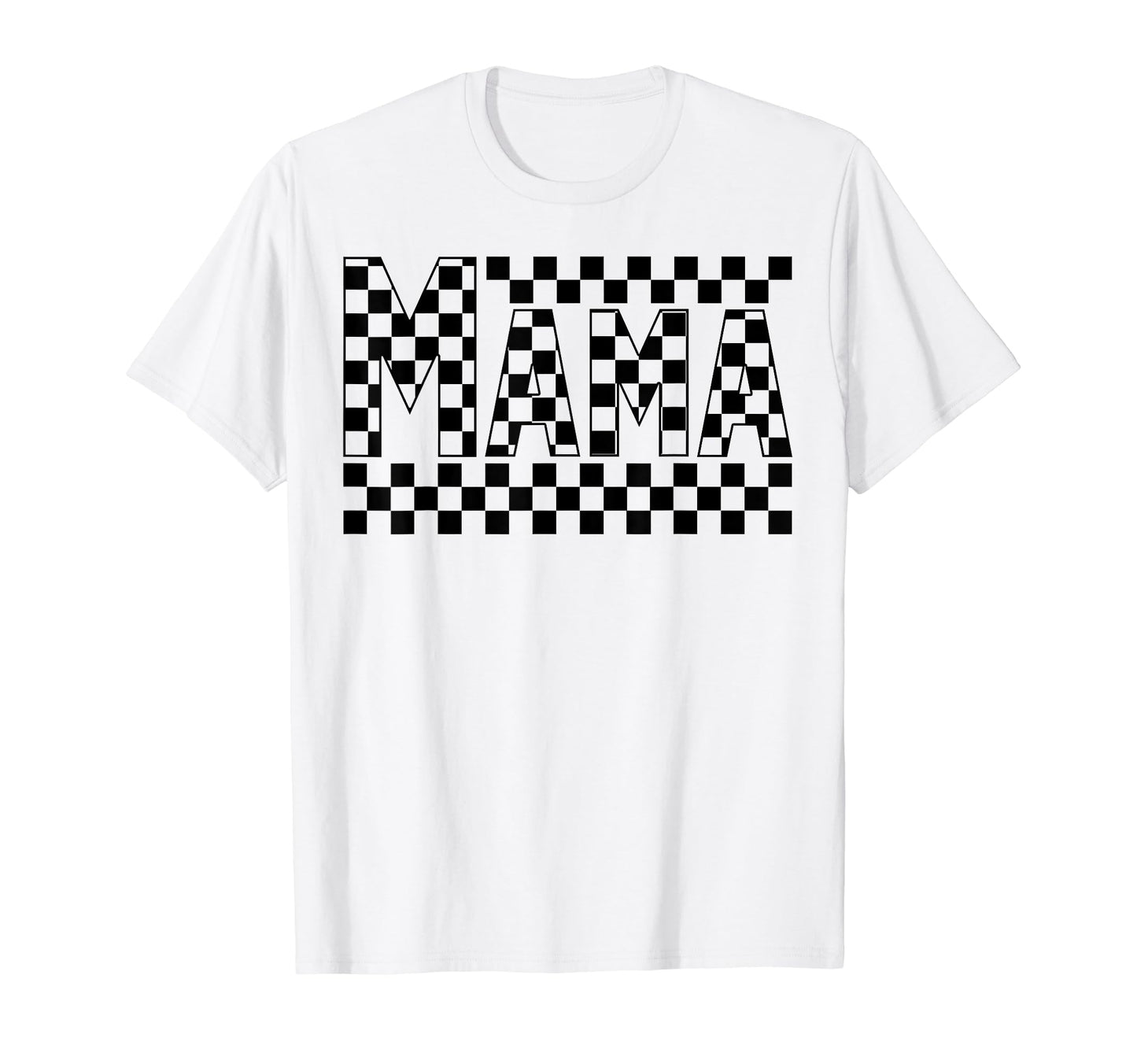 Checkered Mama Lightning Bolt Mothers T-Shirt - Streetwear Style Unisex - T-Shirt, Sweatshirt, Hoodie