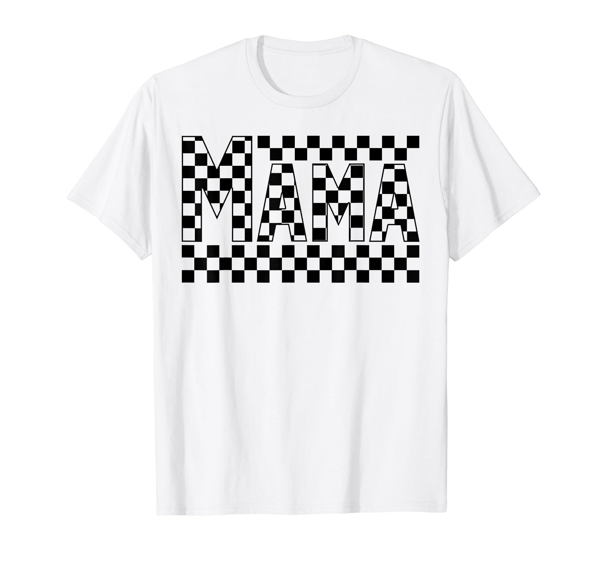 Checkered Mama Lightning Bolt Mothers T-Shirt - Streetwear Style Unisex - T-Shirt, Sweatshirt, Hoodie