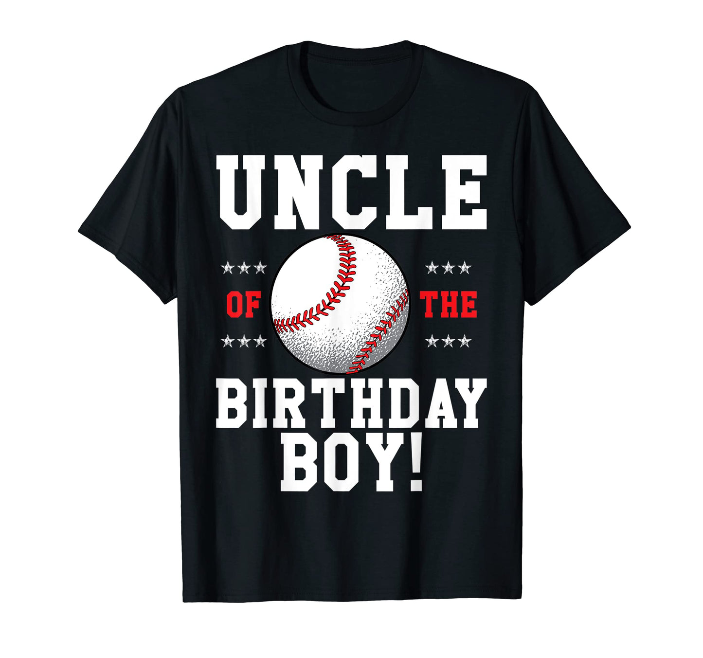 Uncle Birthday Baseball Matching T-Shirt - Custom Art Print Men Women - T-Shirt, Sweatshirt, Hoodie
