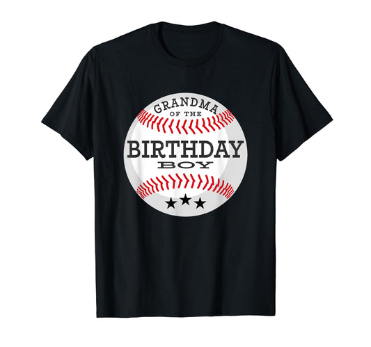 Baseball Birthday Party Grandma Birthday T-Shirt - Novelty Apparel Unisex - T-Shirt, Sweatshirt, Hoodie