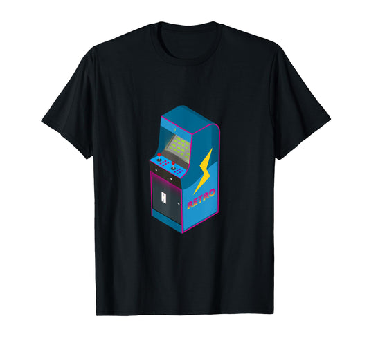 Arcade Machine Neon Pixel 80S Arcade T-Shirt - Aesthetic Graphic Men Women - T-Shirt, Sweatshirt, Hoodie