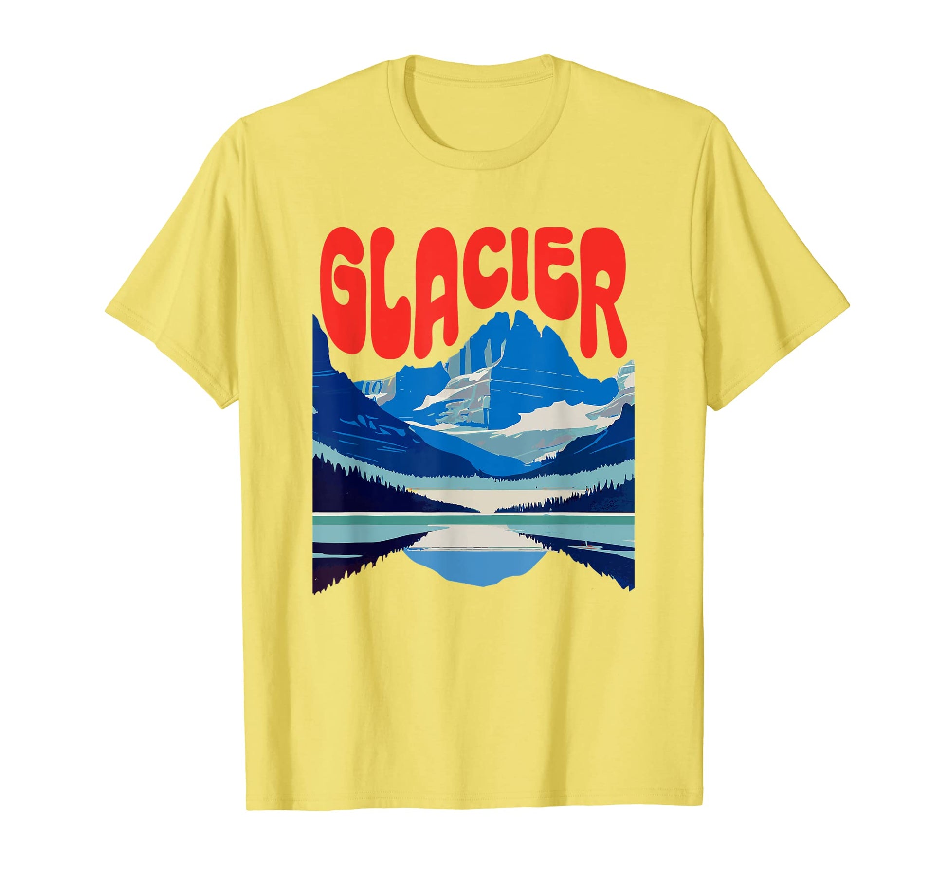Glacier National Park 80S T-Shirt - Trendy Graphic Unisex - T-Shirt, Sweatshirt, Hoodie
