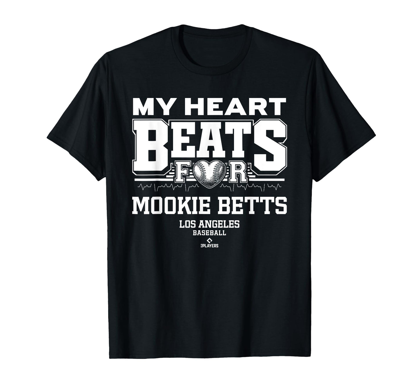 My Heart Beats Mookie Betts Los Angeles T-Shirt - Minimalist Print Unisex - T-Shirt, Sweatshirt, Hoodie