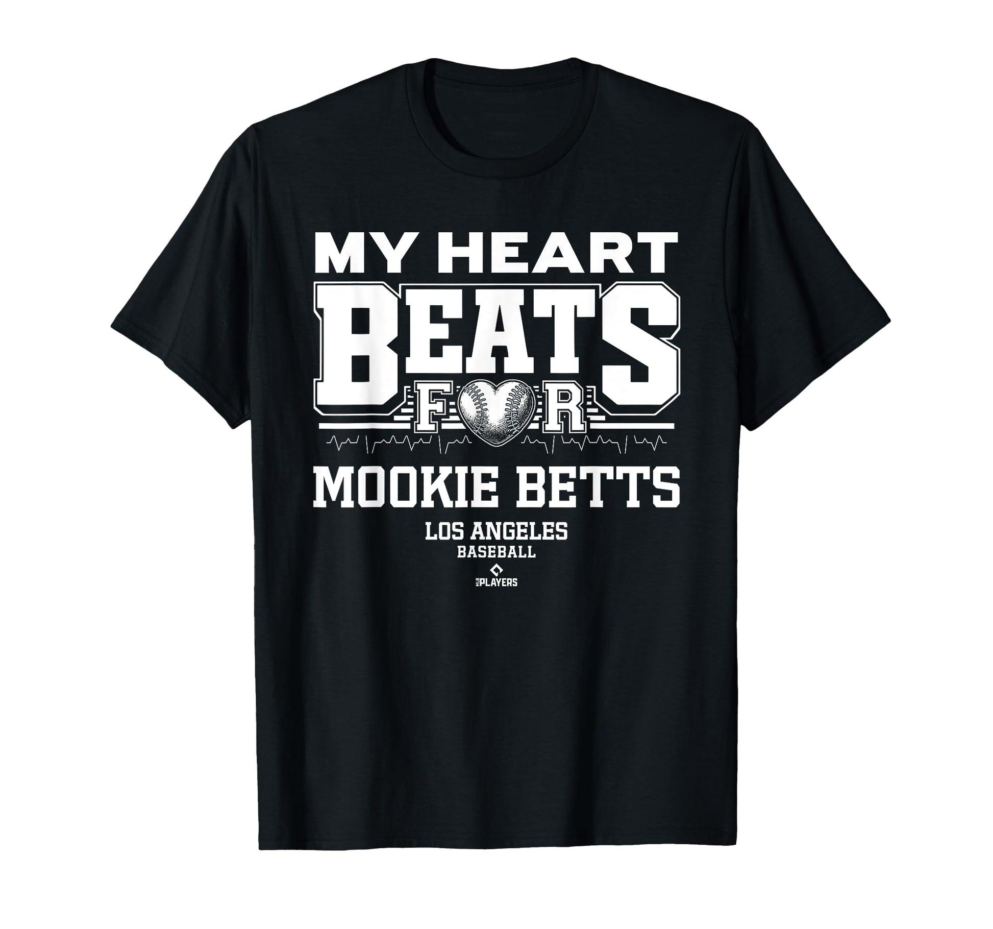 My Heart Beats Mookie Betts Los Angeles T-Shirt - Minimalist Print Unisex - T-Shirt, Sweatshirt, Hoodie
