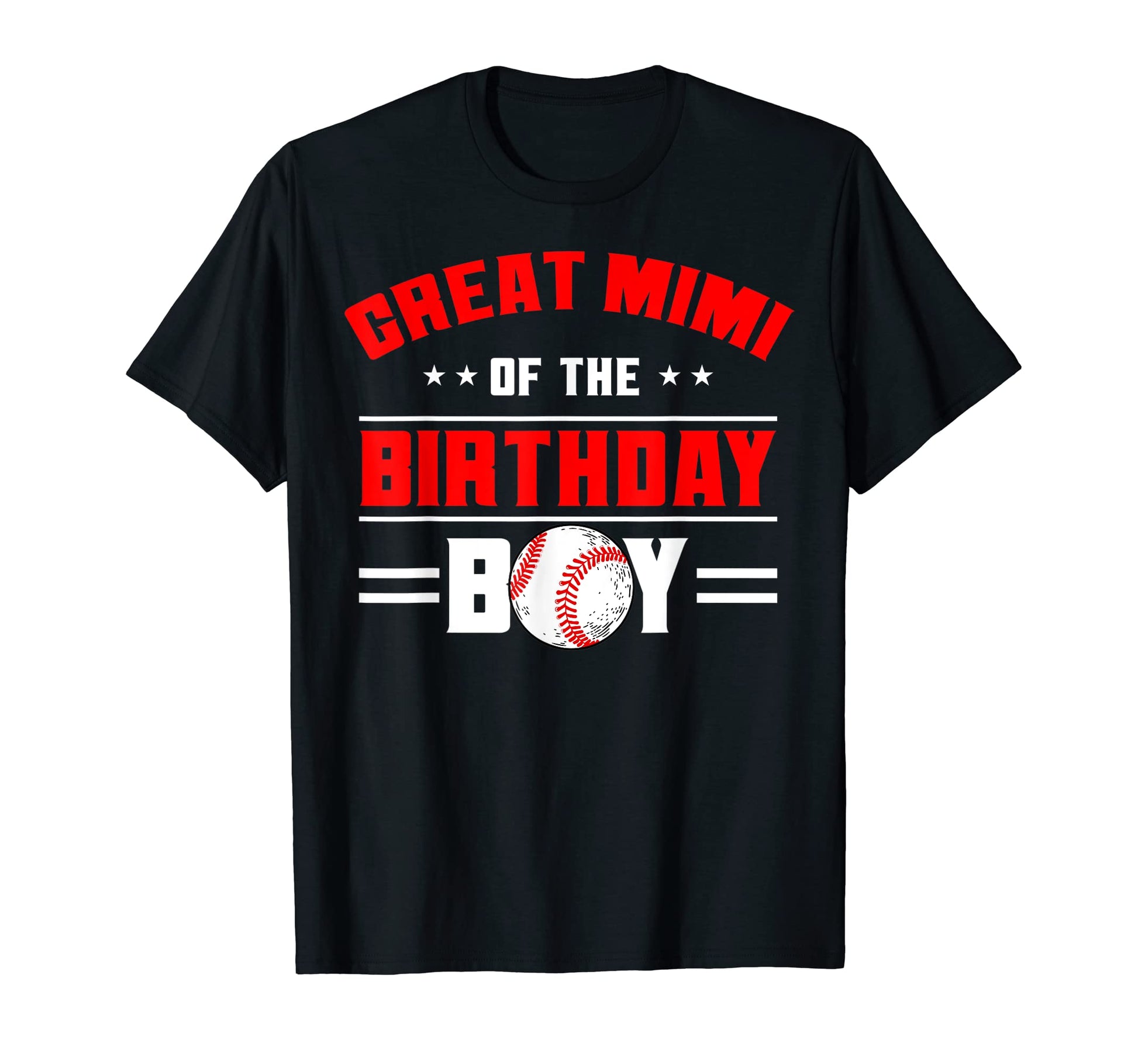 Great Mimi Birthday Baseball Theme Family T-Shirt - Graphic Print Unisex - T-Shirt, Sweatshirt, Hoodie