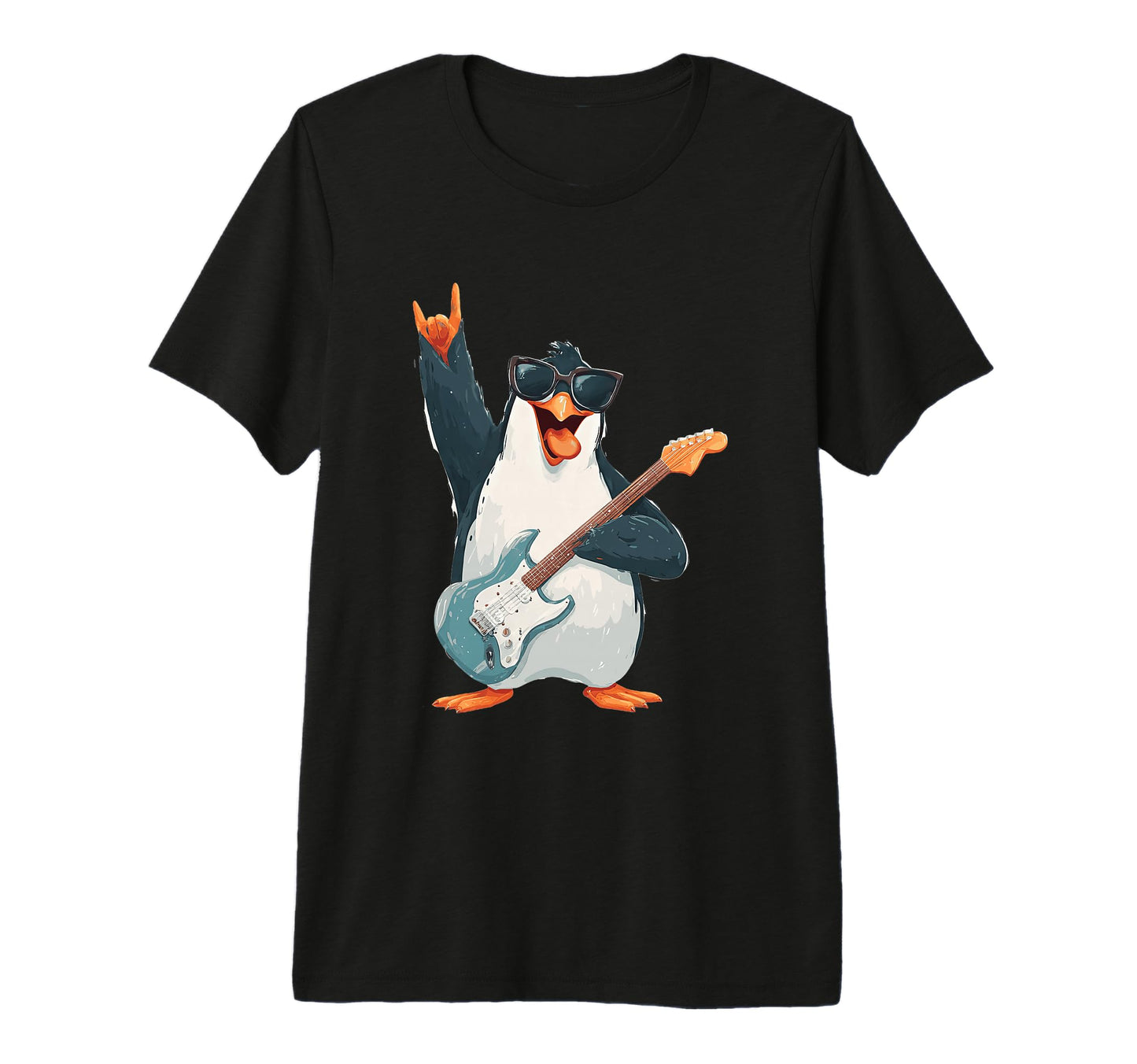 Rockstar Penguin Sunglasses T-Shirt - Casual Everyday Wear for Adults - T-Shirt, Sweatshirt, Hoodie