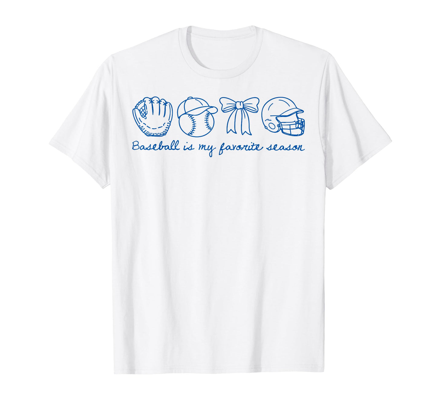Baseball Is My Favorite Season Coquette T-Shirt - Minimalist Print Unisex - T-Shirt, Sweatshirt, Hoodie
