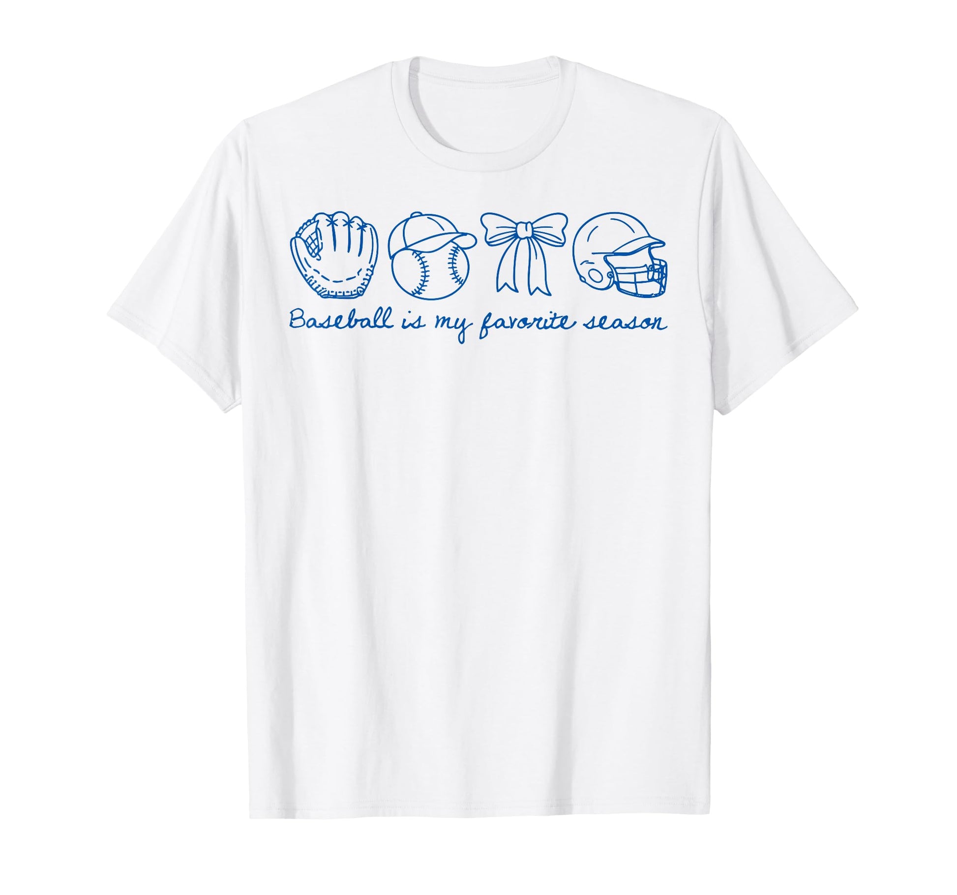Baseball Is My Favorite Season Coquette T-Shirt - Minimalist Print Unisex - T-Shirt, Sweatshirt, Hoodie