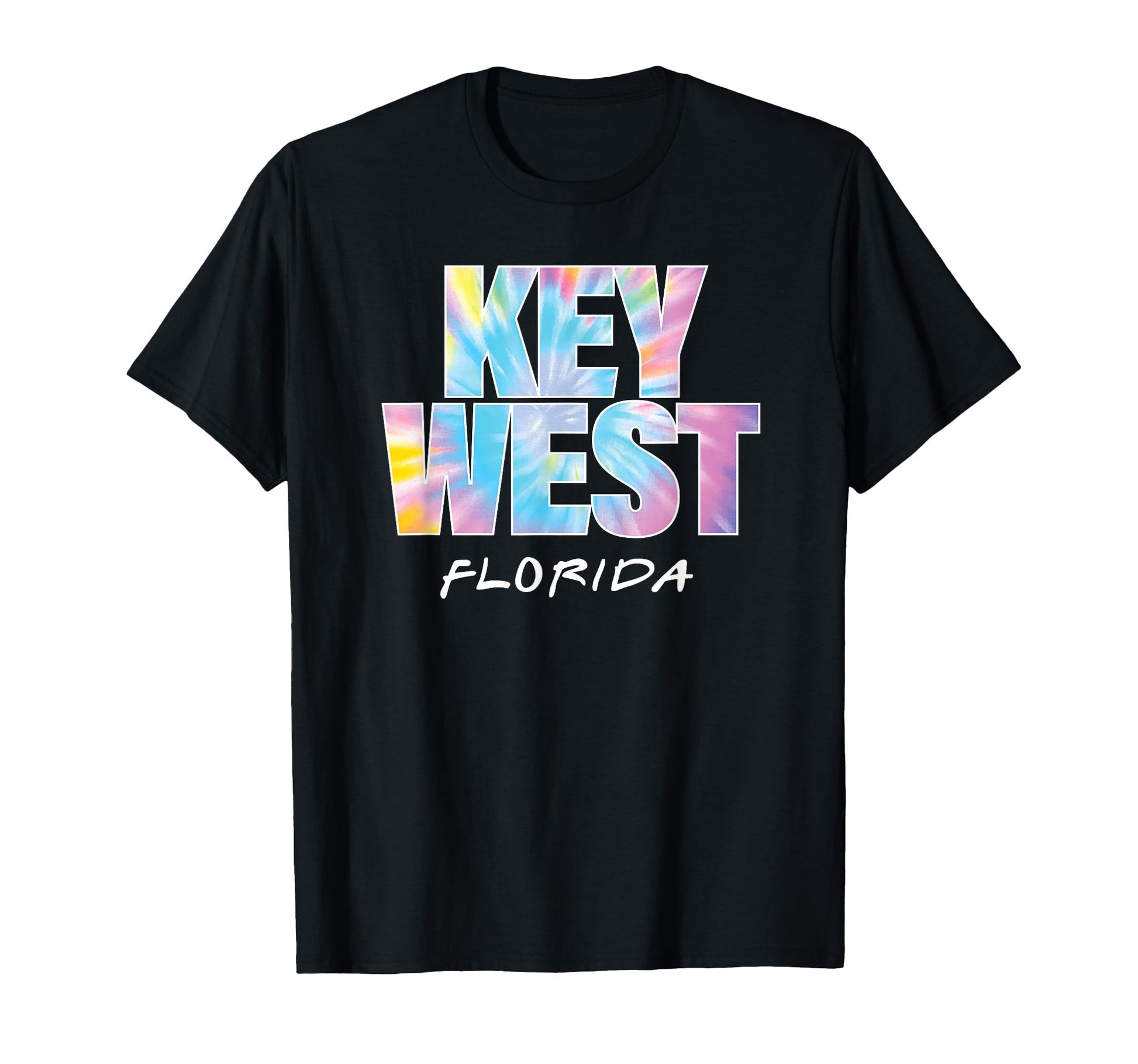 Tie Dye Key West Florida Vacation T-Shirt - Custom Art Print for Adults - T-Shirt, Sweatshirt, Hoodie