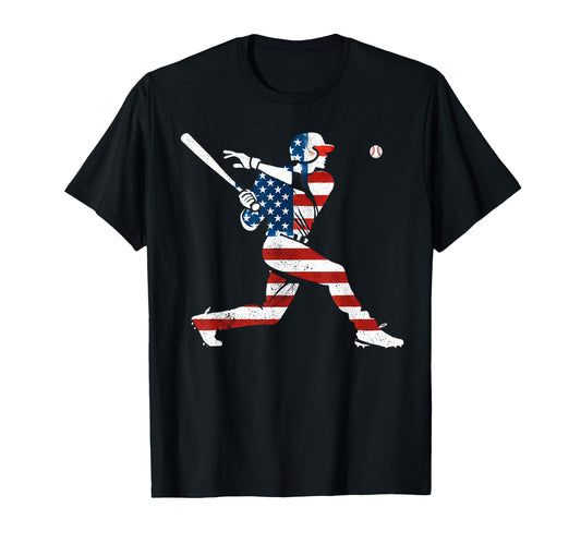 American Baseball Player Batter T-Shirt - Aesthetic Graphic for Adults - T-Shirt, Sweatshirt, Hoodie