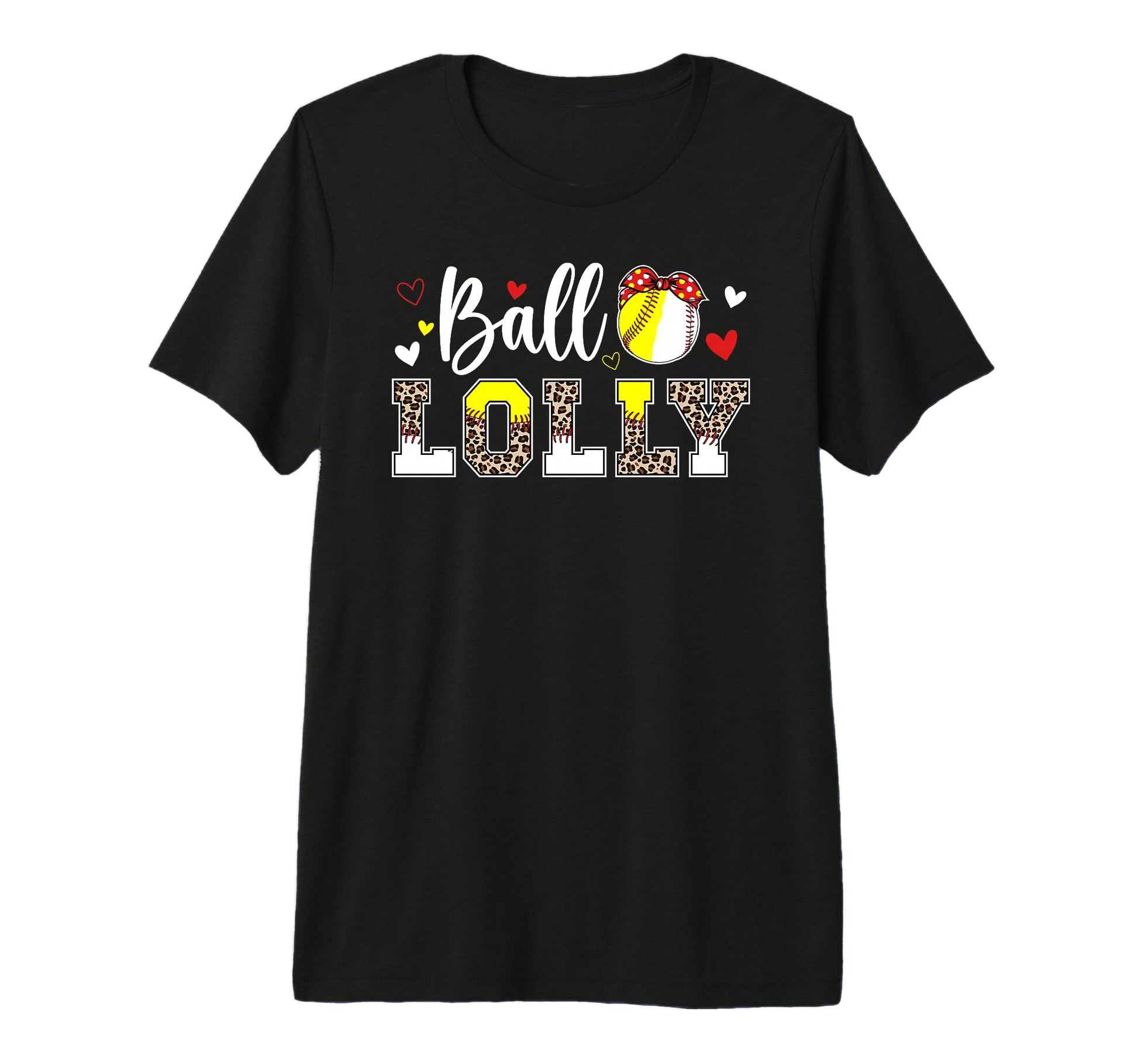 Ball Lolly Leopard Softball Baseball T-Shirt - Graphic Print for Adults - T-Shirt, Sweatshirt, Hoodie