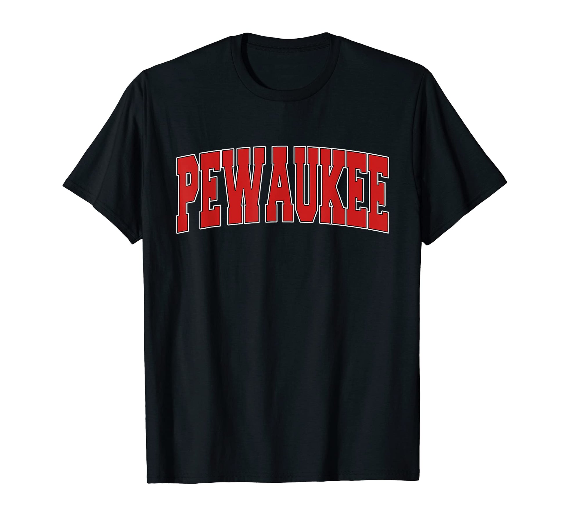 Pewaukee Wi Wisconsin Varsity Usa T-Shirt - Minimalist Print for Adults - T-Shirt, Sweatshirt, Hoodie