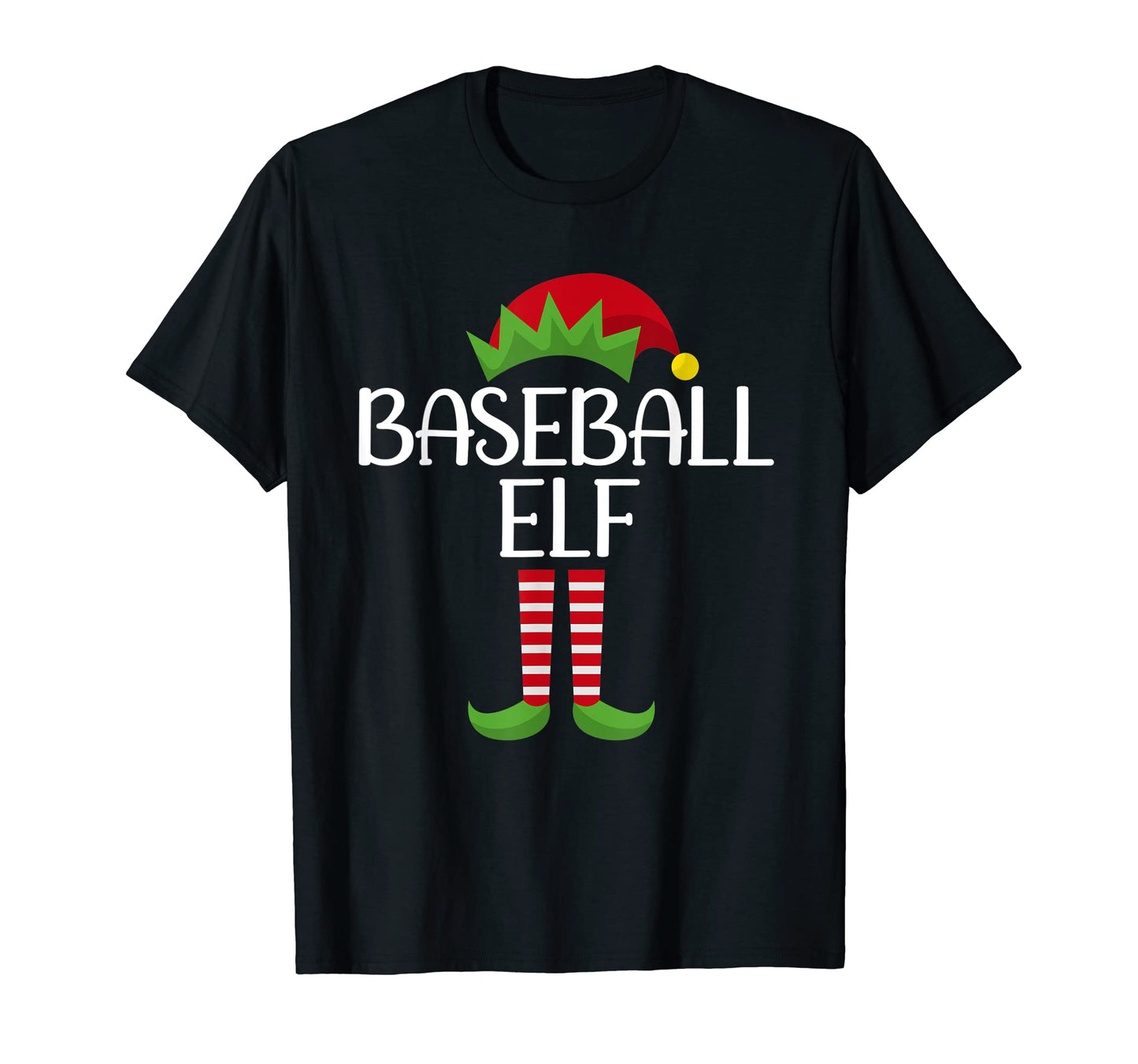 Baseball Elf Family Matching Group T-Shirt - Minimalist Print for Adults - T-Shirt, Sweatshirt, Hoodie