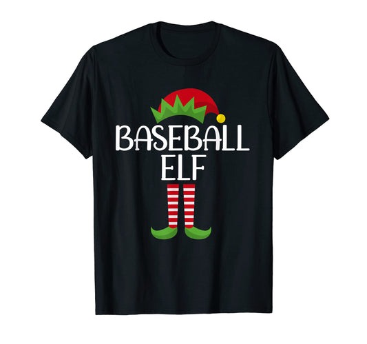 Baseball Elf Family Matching Group T-Shirt - Minimalist Print for Adults - T-Shirt, Sweatshirt, Hoodie