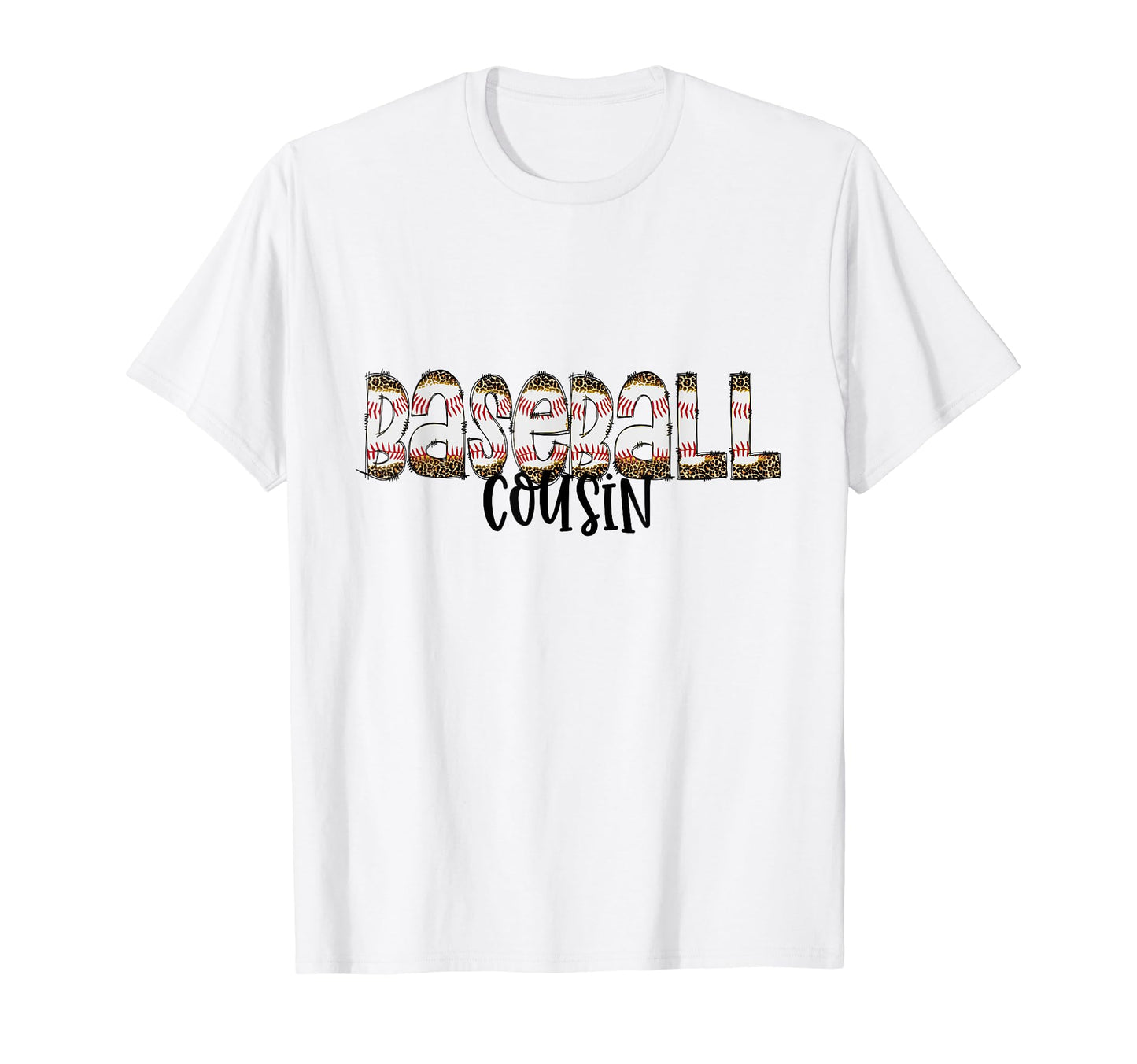 Baseball Cousin Cheetah Leopard T-Shirt - Aesthetic Graphic Unisex - T-Shirt, Sweatshirt, Hoodie