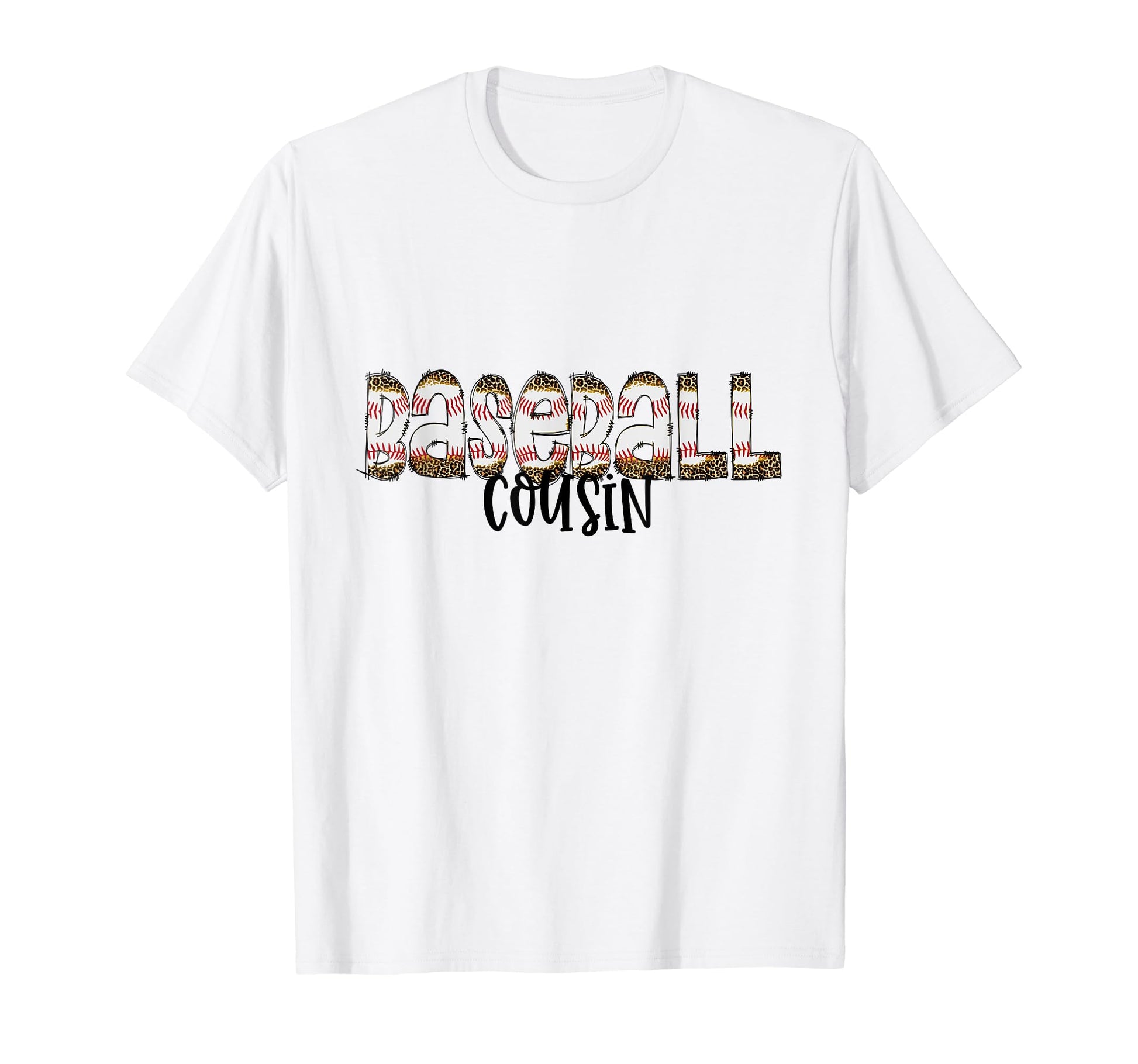 Baseball Cousin Cheetah Leopard T-Shirt - Aesthetic Graphic Unisex - T-Shirt, Sweatshirt, Hoodie