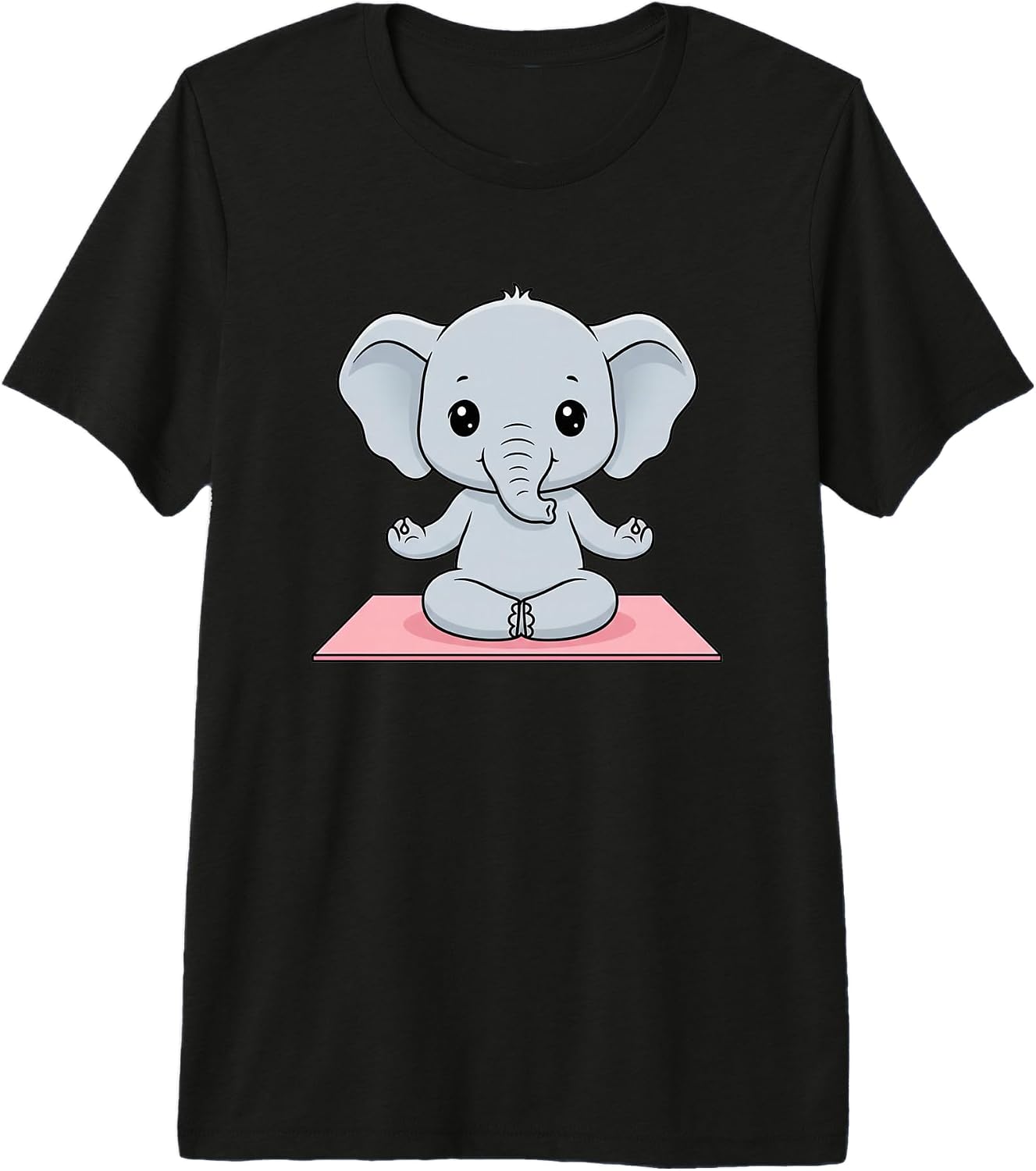 Cute Baby Elephant Yoga Meditation Lovers - Adult & Kids T-Shirts, Sweatshirts & Hoodies apparel design preview 1
