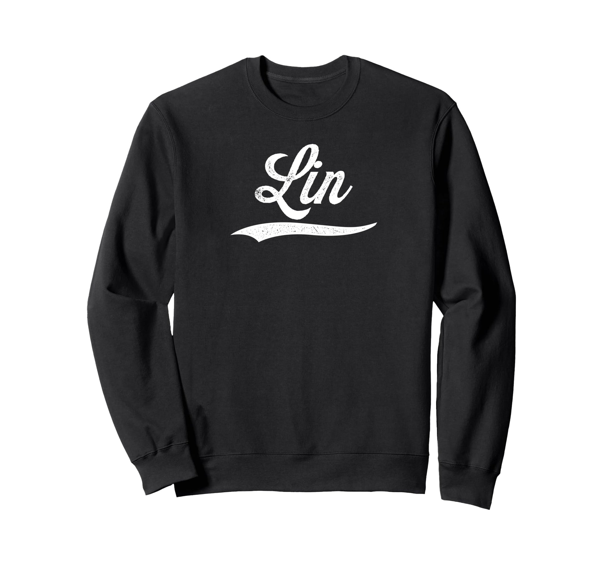 Distressed Script Yu Lin Prospect Sweatshirt - Trendy Graphic Men Women - T-Shirt, Sweatshirt, Hoodie