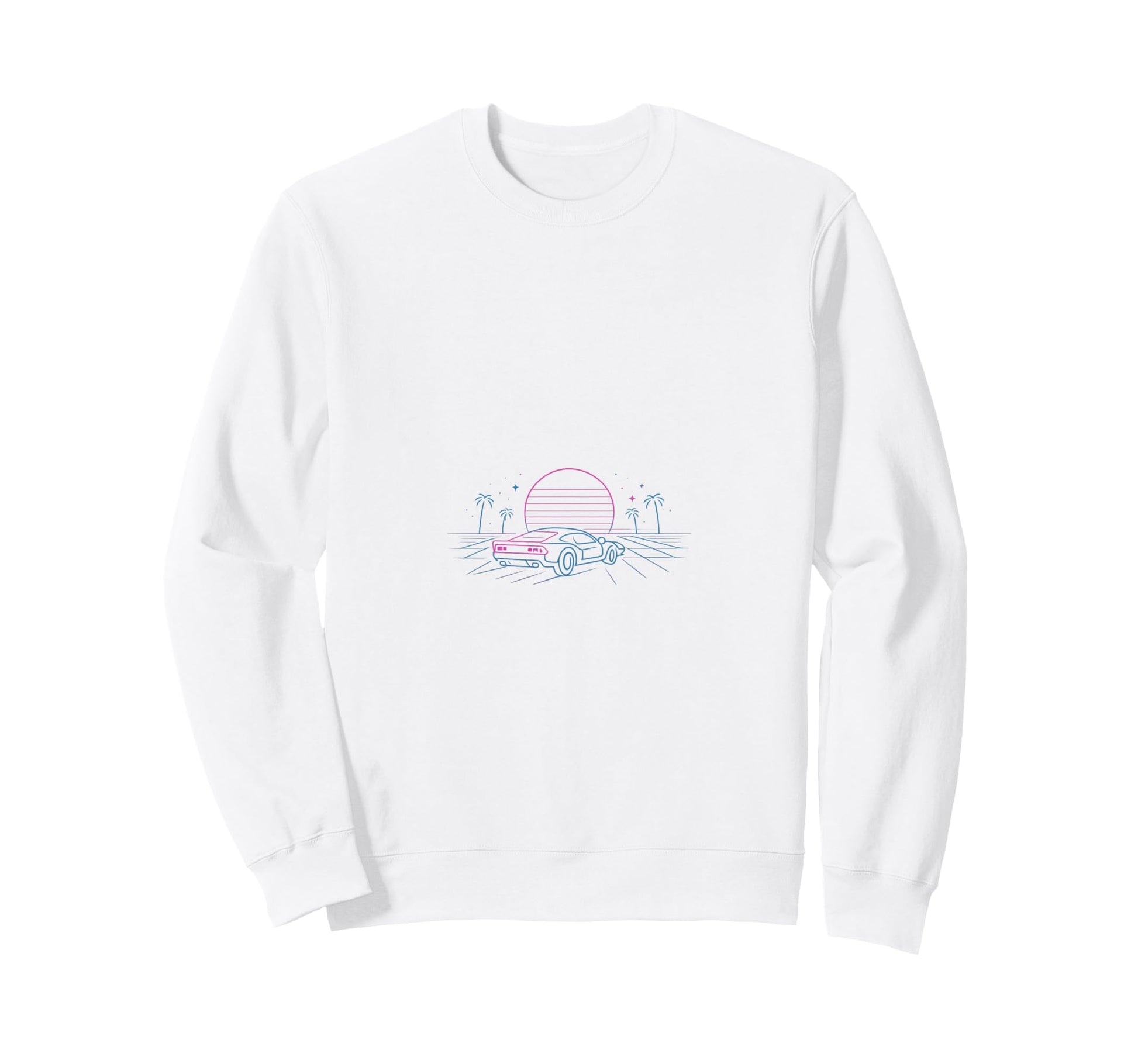80S Synthwave Sweatshirt - Trendy Graphic for Adults - T-Shirt, Sweatshirt, Hoodie