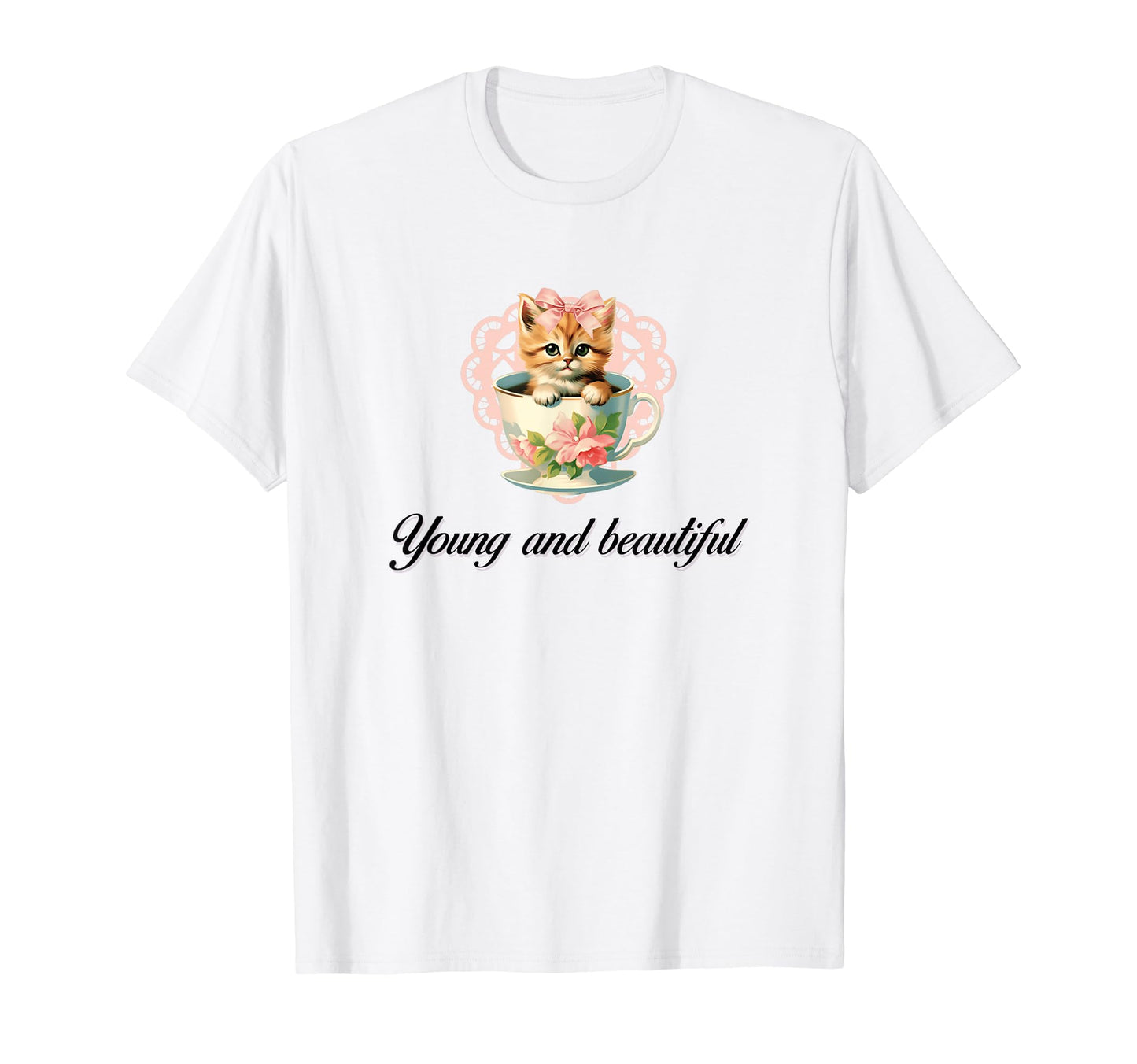 So Real Cat Coquette Girlcore Y2K T-Shirt - Aesthetic Graphic for Adults - T-Shirt, Sweatshirt, Hoodie