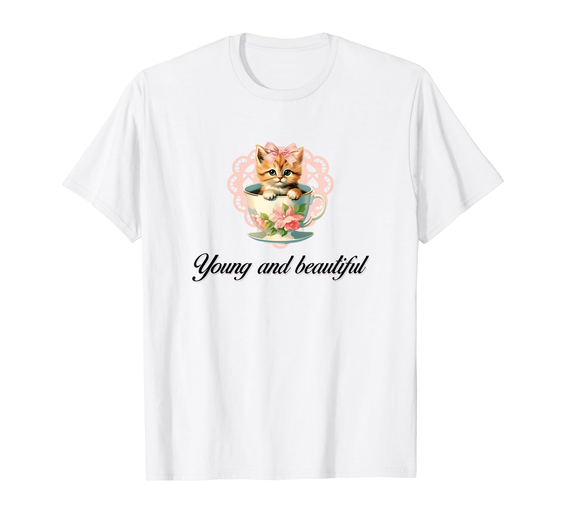So Real Cat Coquette Girlcore Y2K T-Shirt - Aesthetic Graphic for Adults - T-Shirt, Sweatshirt, Hoodie
