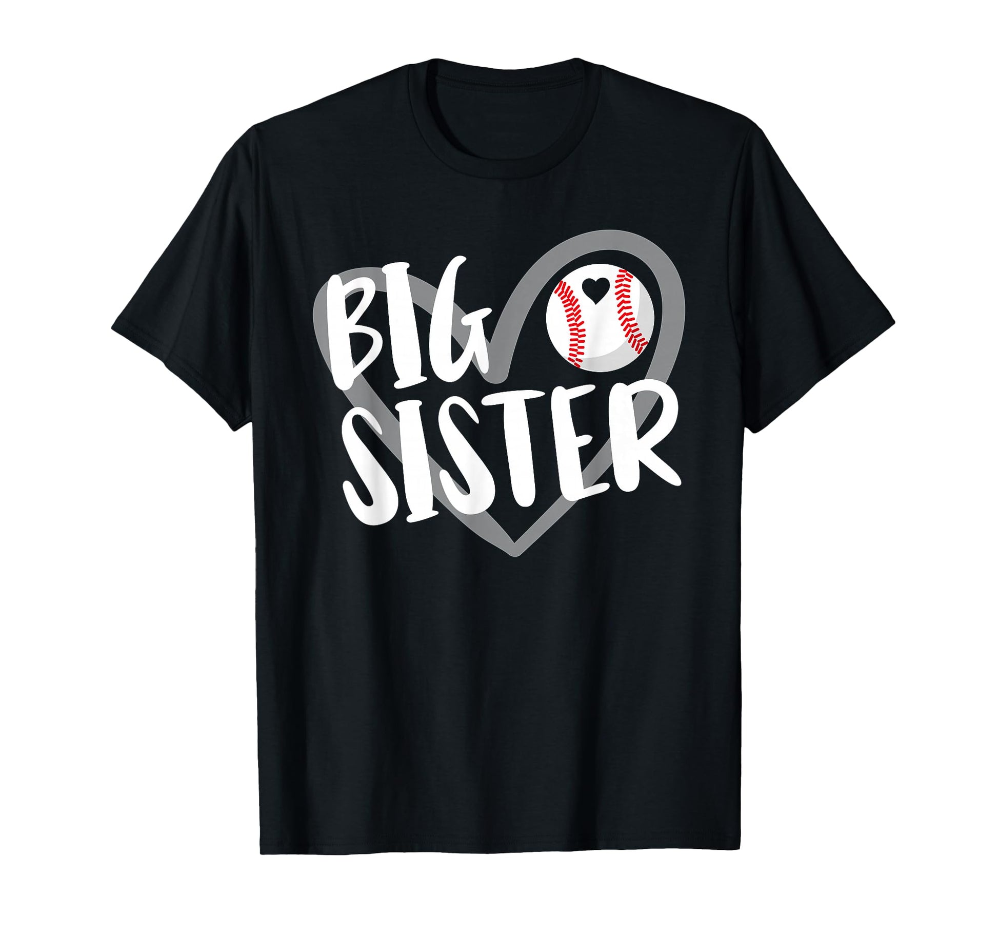 Baseball Big Sister T-Shirt - Novelty Apparel for Adults - T-Shirt, Sweatshirt, Hoodie