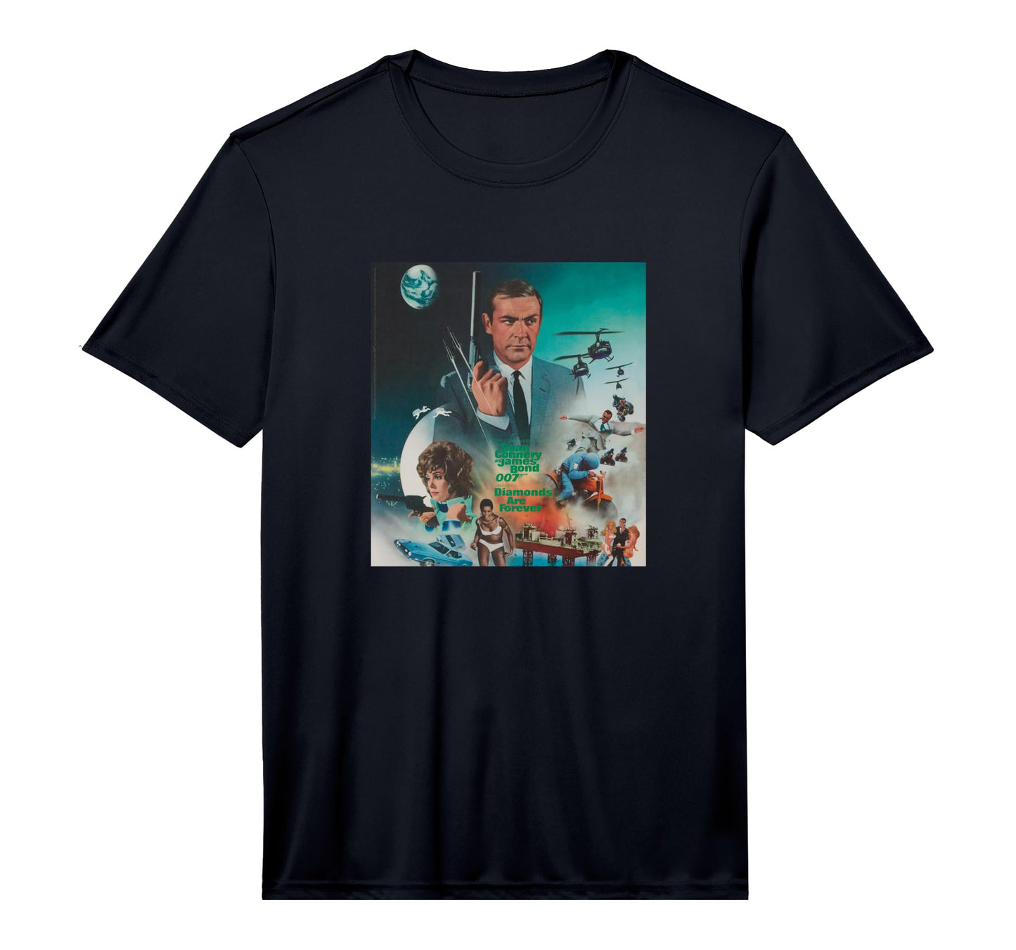 James Bond 007 Diamonds Are T-Shirt - Casual Everyday Wear for Adults - T-Shirt, Sweatshirt, Hoodie